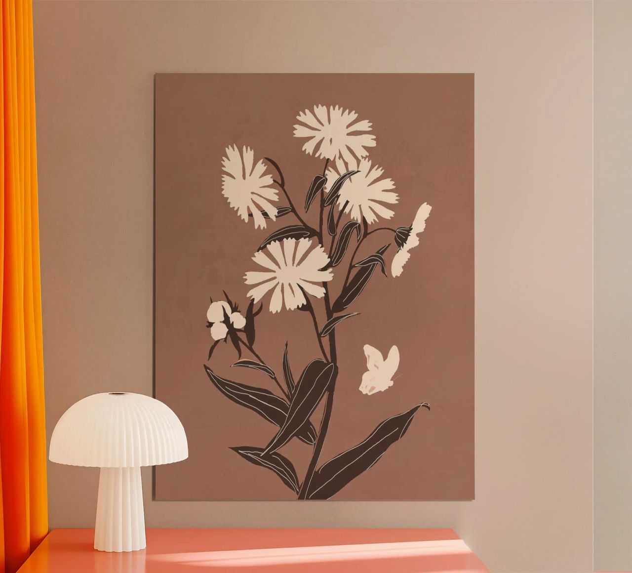 Abstrakte Blumen 16 Poster von ThingDesign