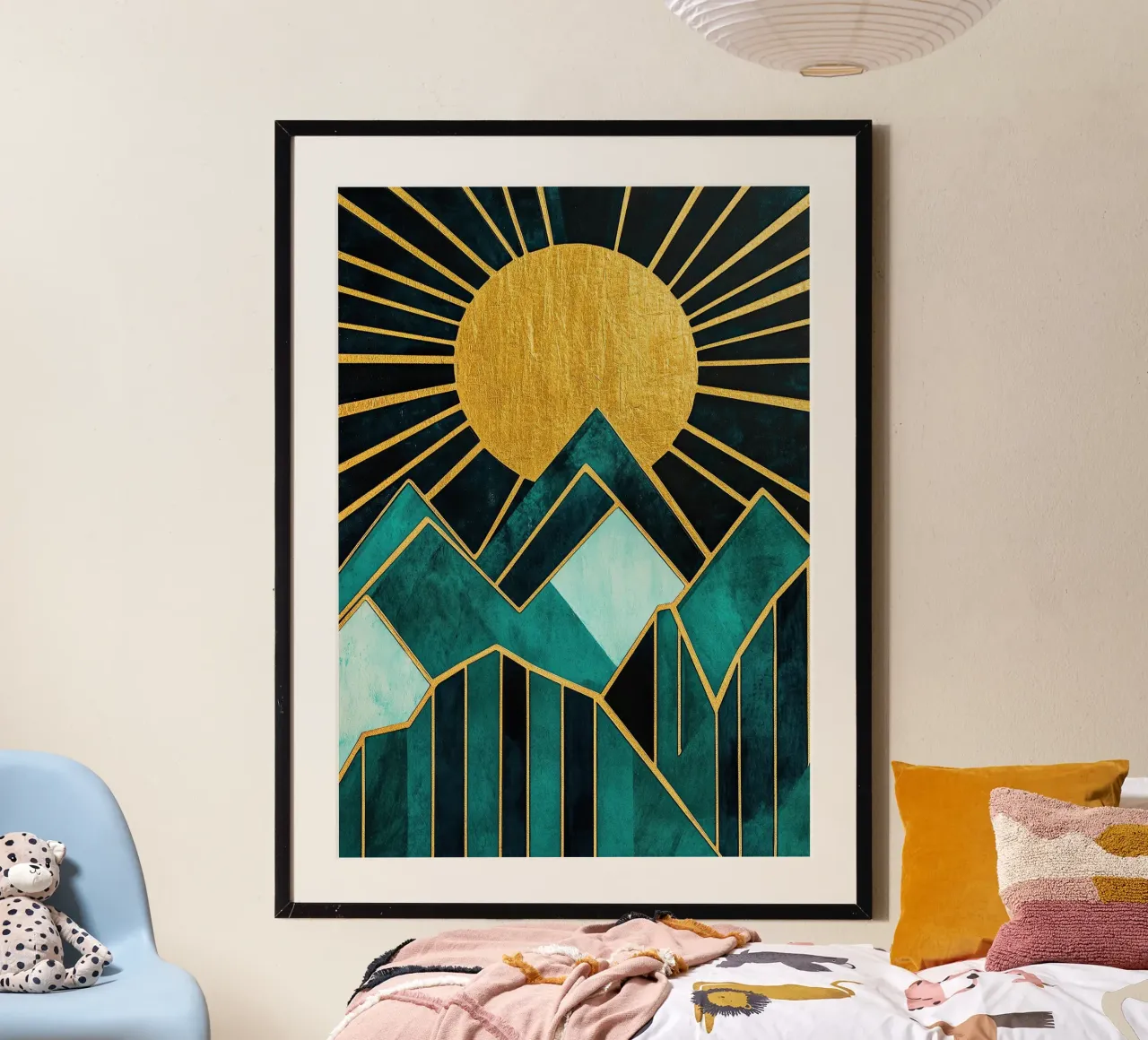 The Sun's Gentle Caress poster con telaio in alluminio da Niklas