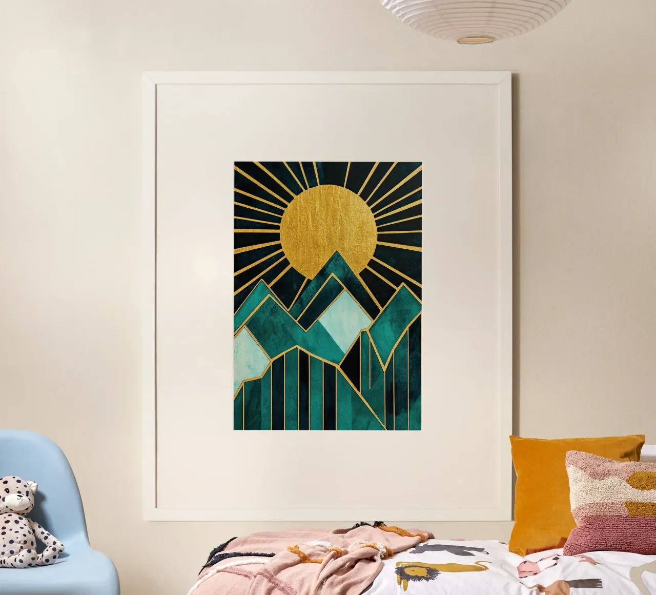 The Sun's Gentle Caress poster con telaio in alluminio da Niklas
