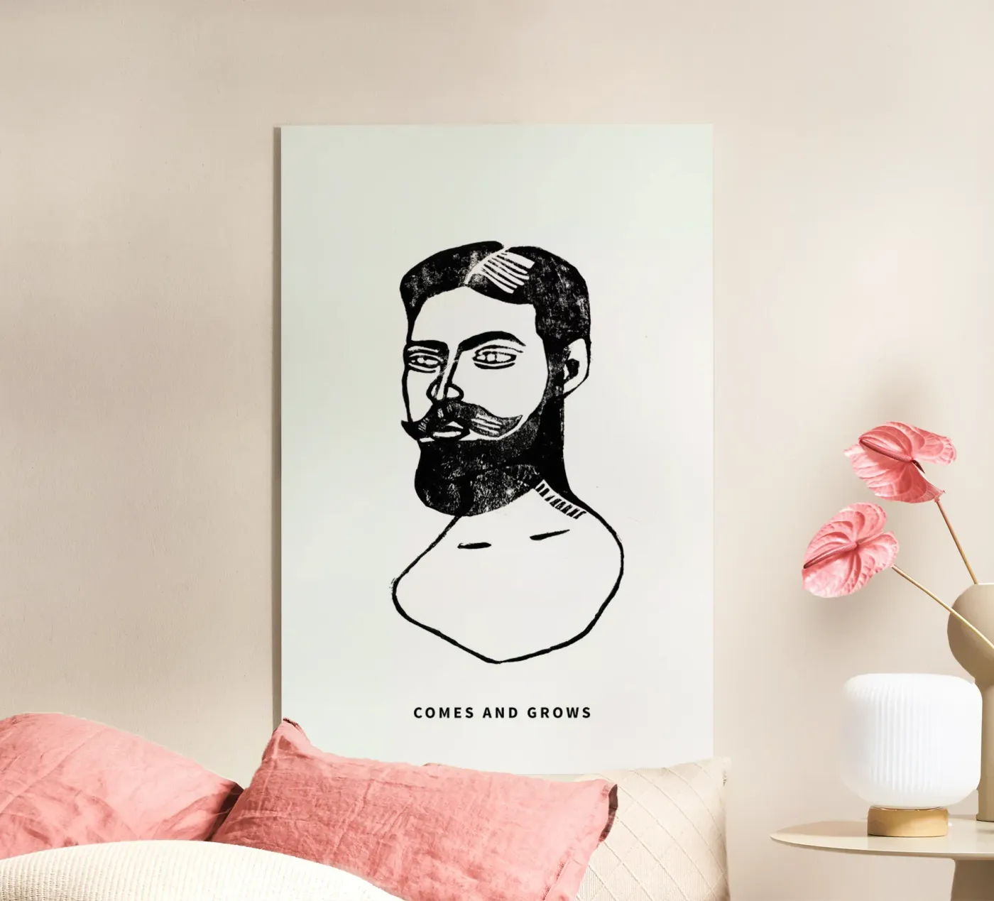 Comes And Grows acrylic glass by GIGI ICÔNE