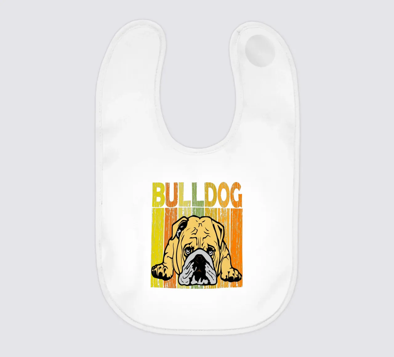 Bulldog Retro Design bavaglino da vickeyroads