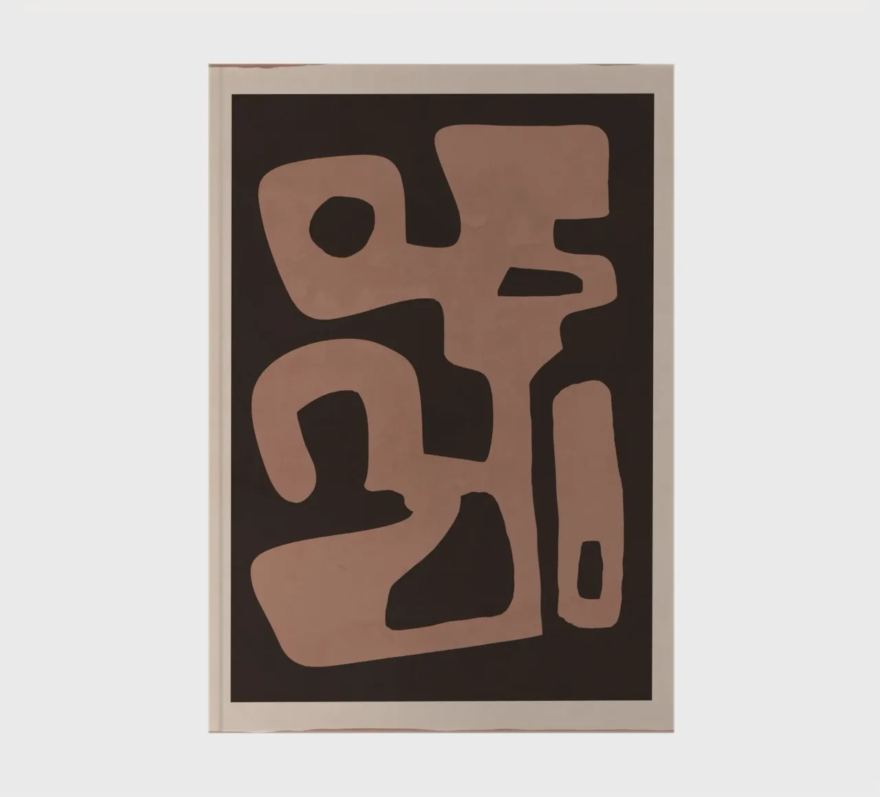 Modern Abstract Minimal Shapes 117a notebook by ThingDesign