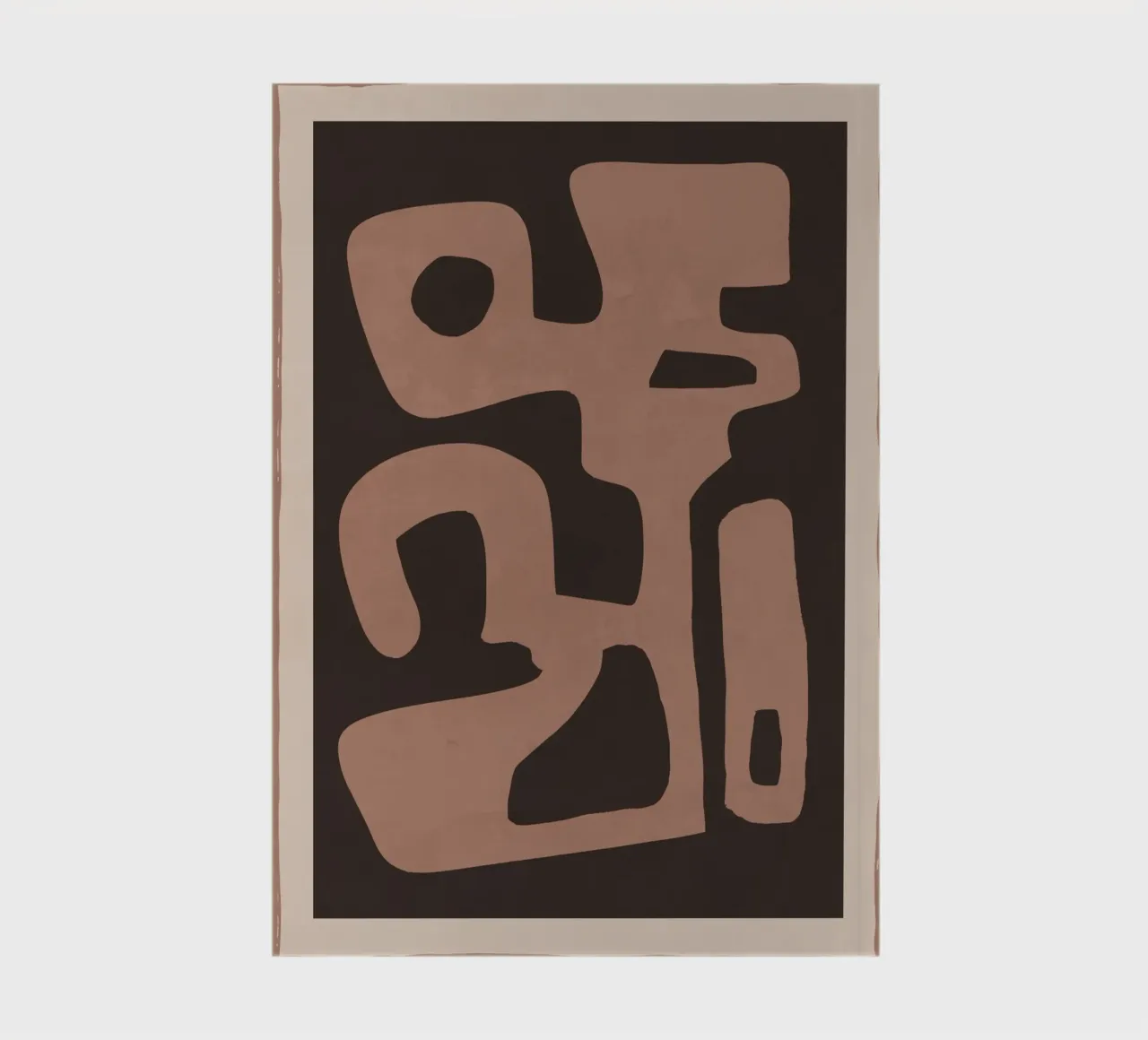 Modern Abstract Minimal Shapes 117a notebook by ThingDesign