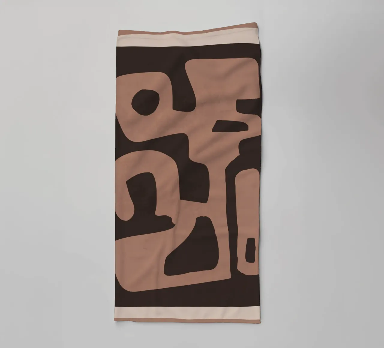 Moderne abstracte minimale vormen 117a badhanddoek van ThingDesign