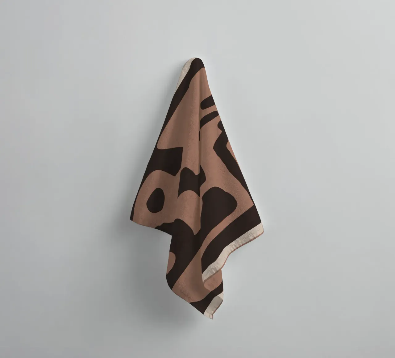Moderne abstracte minimale vormen 117a badhanddoek van ThingDesign