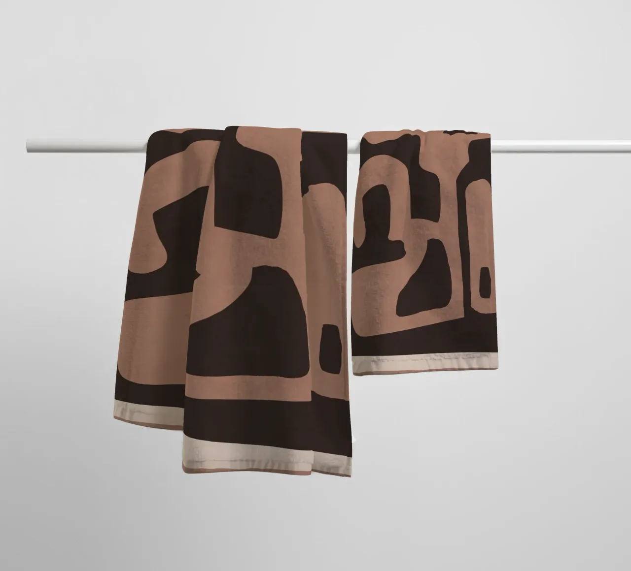Moderne abstrakte minimale Formen 117a Handtuch von ThingDesign