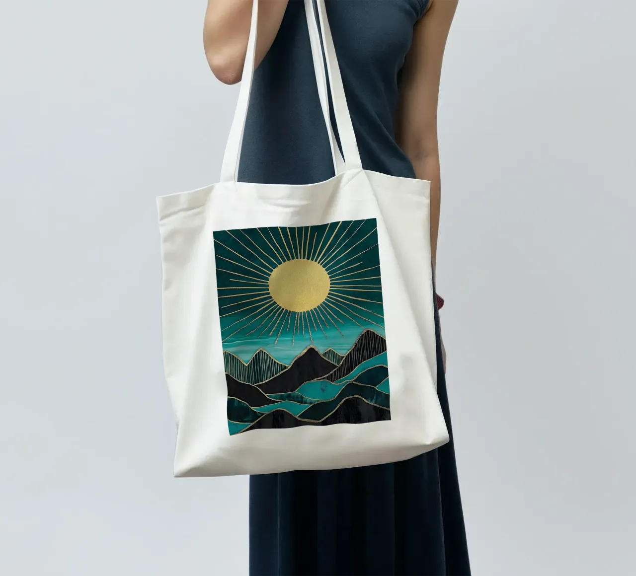 Golden Peaks of the Day borsa in juta da Niklas