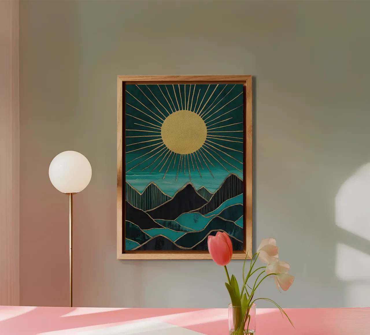 Golden Peaks of the Day alluminio dibond da Niklas