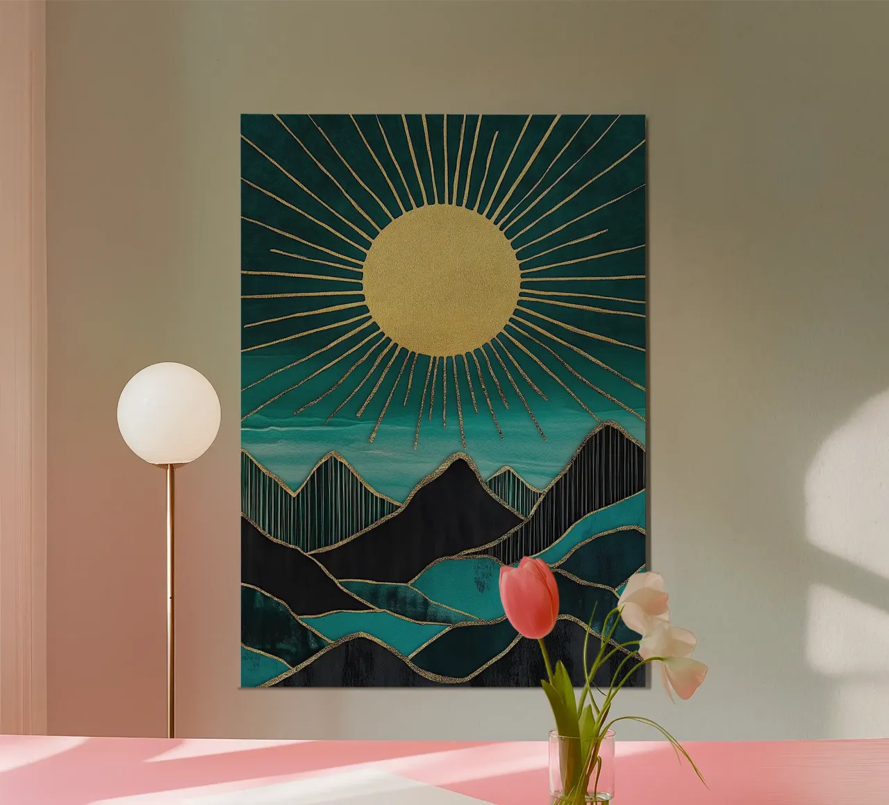 Golden Peaks of the Day alluminio dibond da Niklas