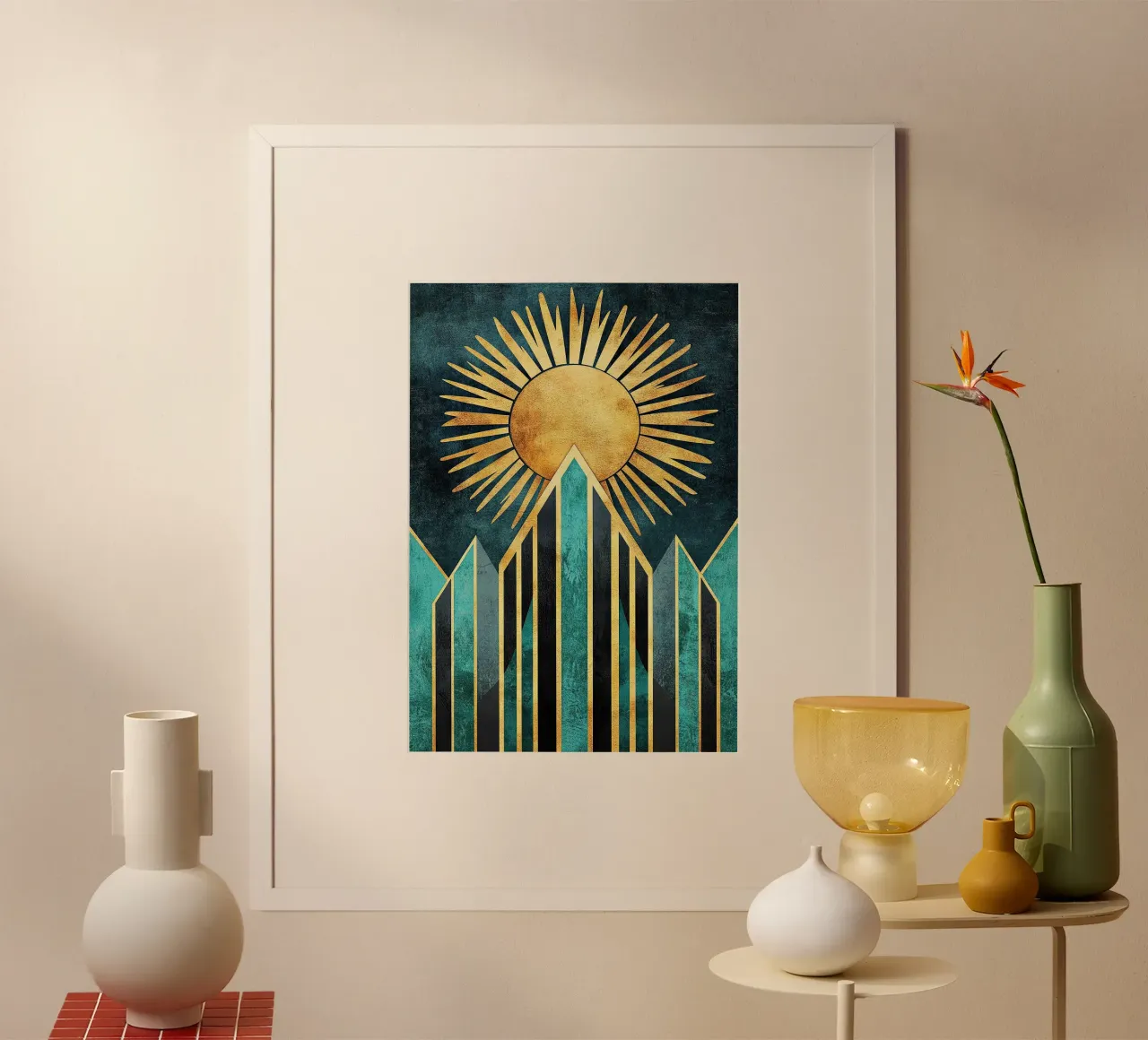 Mountains in Radiant Harmony poster da Niklas
