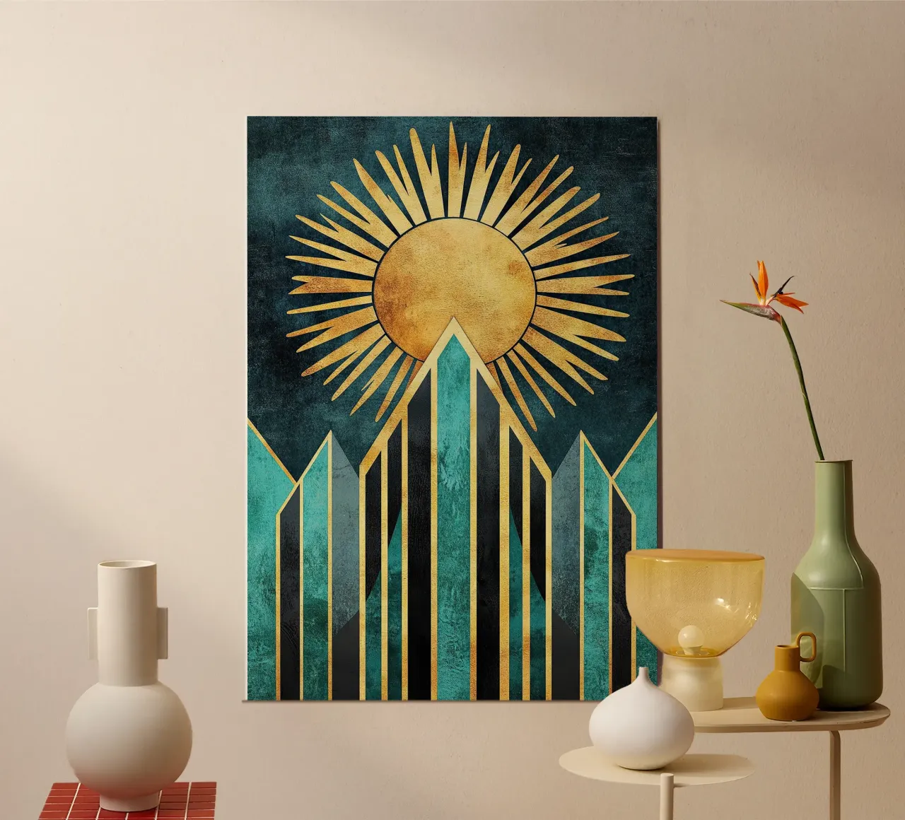 Mountains in Radiant Harmony poster da Niklas