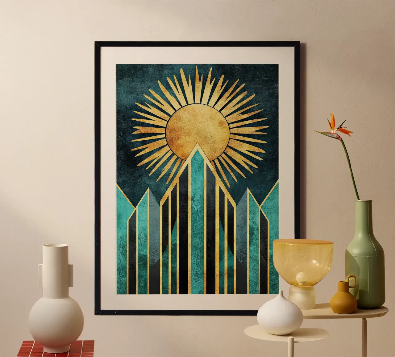 Mountains in Radiant Harmony poster da Niklas