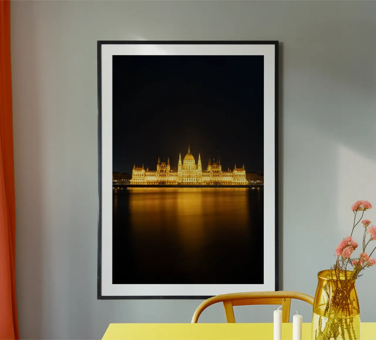 Il Parlamento ungherese di notte poster da fokusfernweh