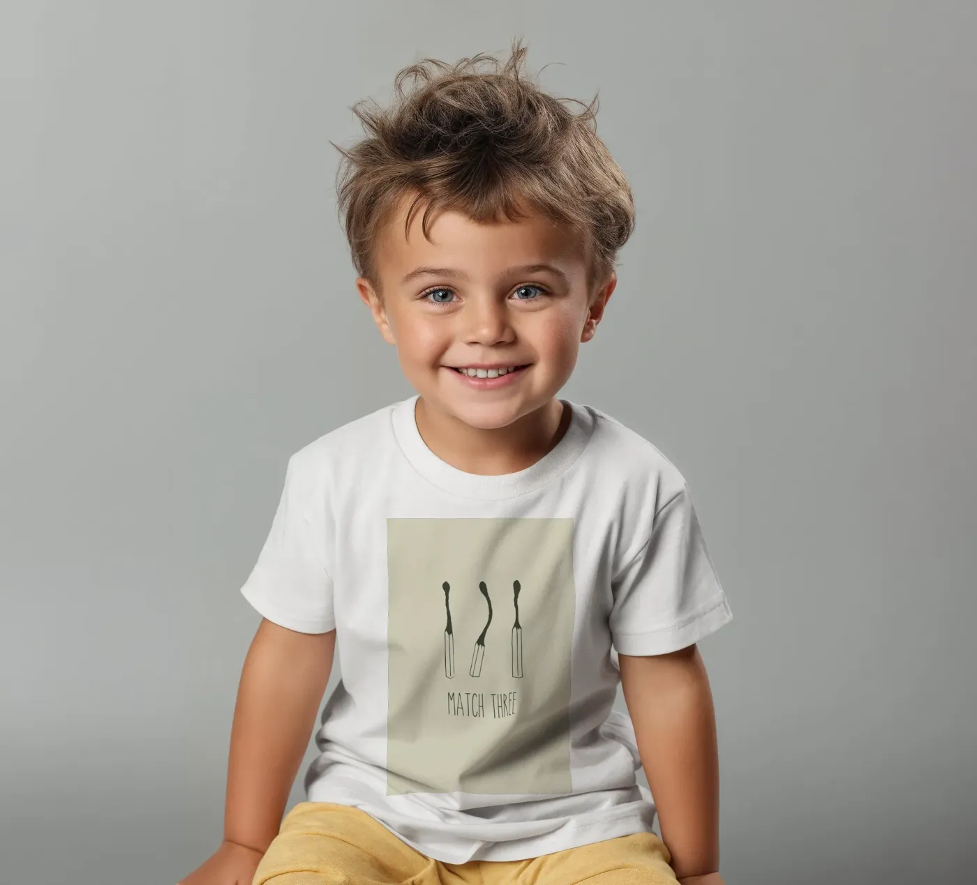 Match Three t-shirt bambini da Rob Art | Illustration