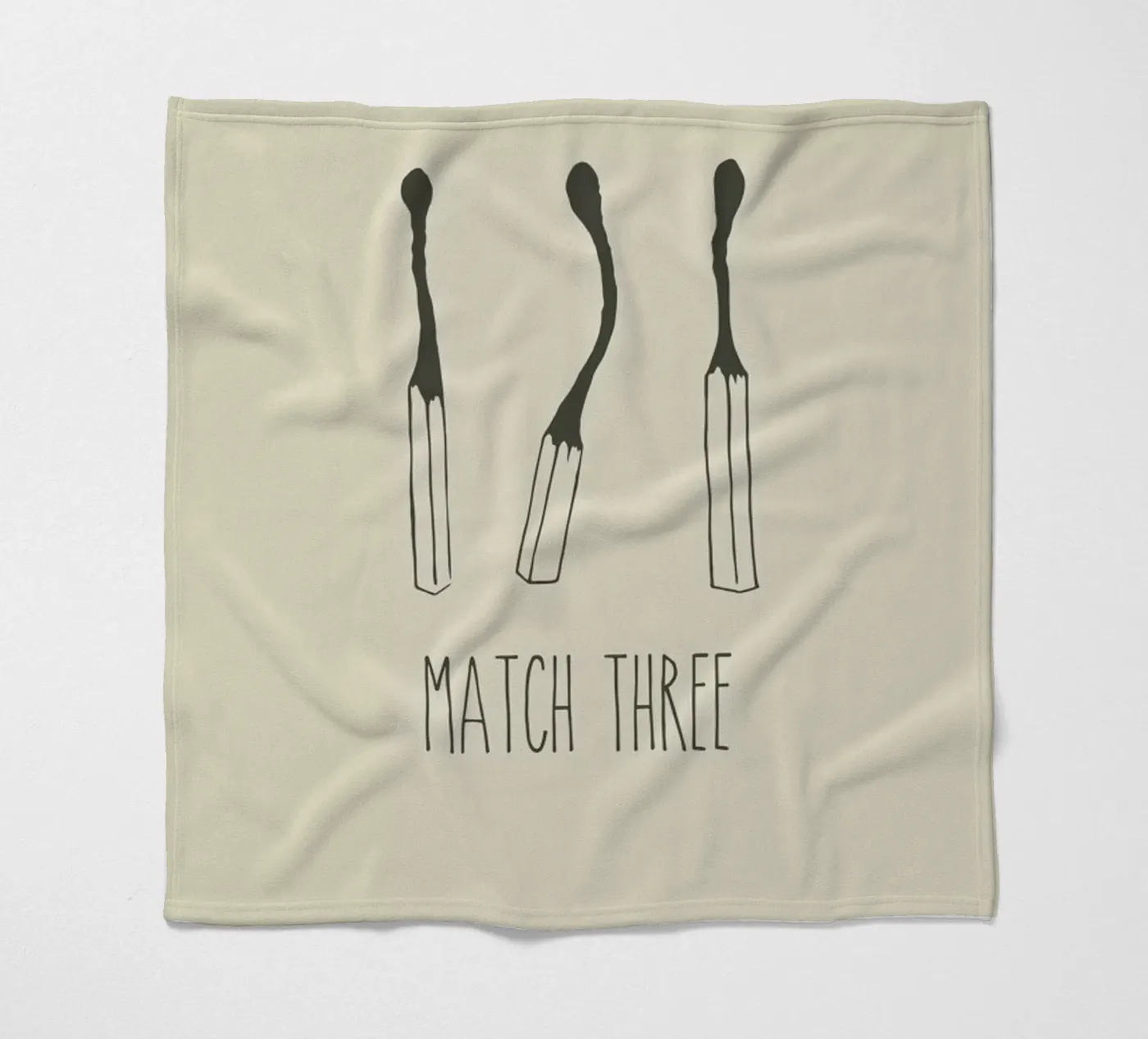 Match Three Fleecedecke von Rob Art | Illustration
