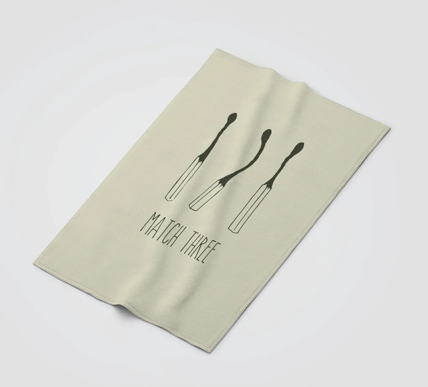 Match Three Fleecedecke von Rob Art | Illustration