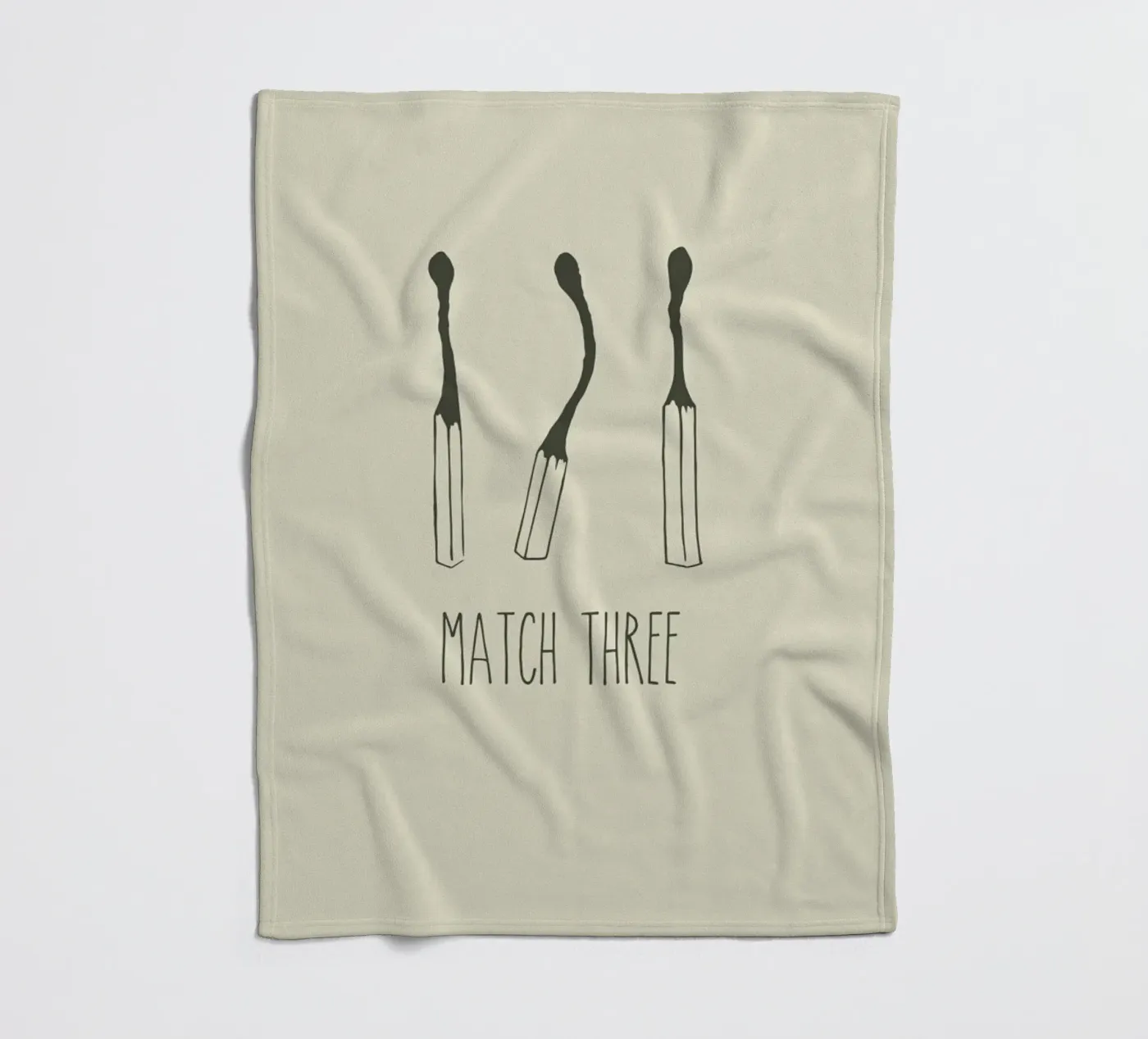 Match Three Fleecedecke von Rob Art | Illustration