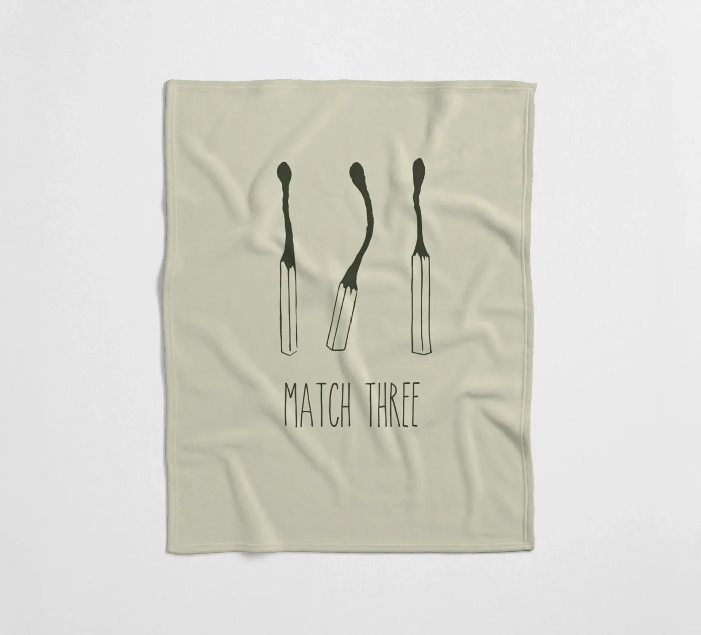 Match Three Fleecedecke von Rob Art | Illustration