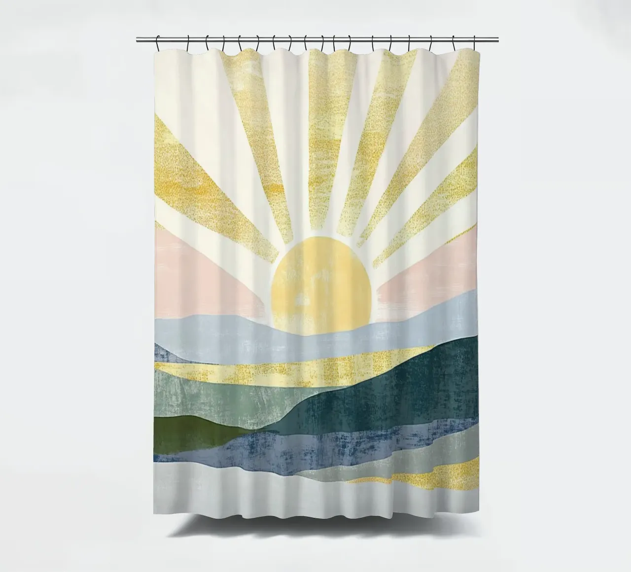 Eternal Glow on the Highlands shower curtain by Niklas