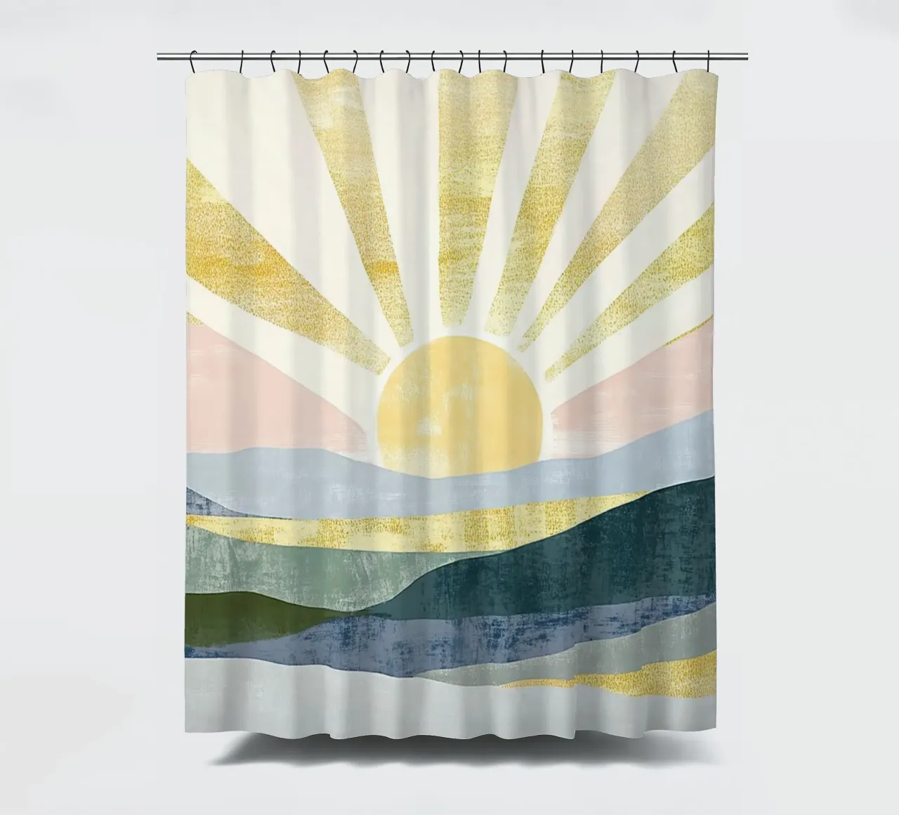 Eternal Glow on the Highlands shower curtain by Niklas