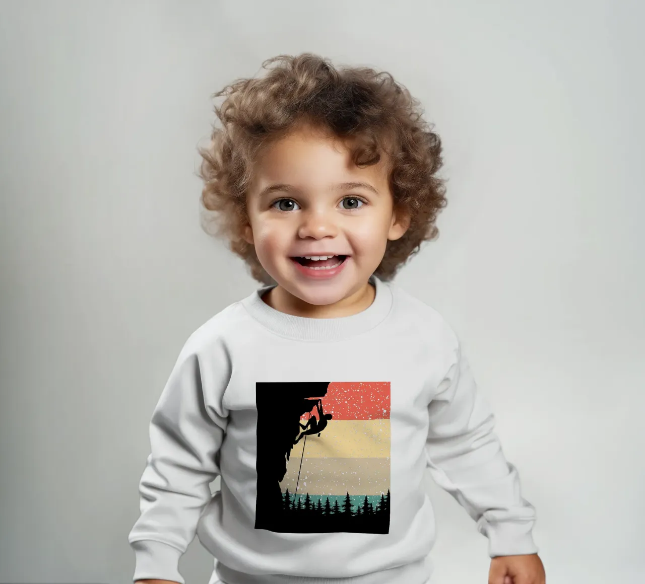 Arrampicata Retro design felpa neonato da vickeyroads