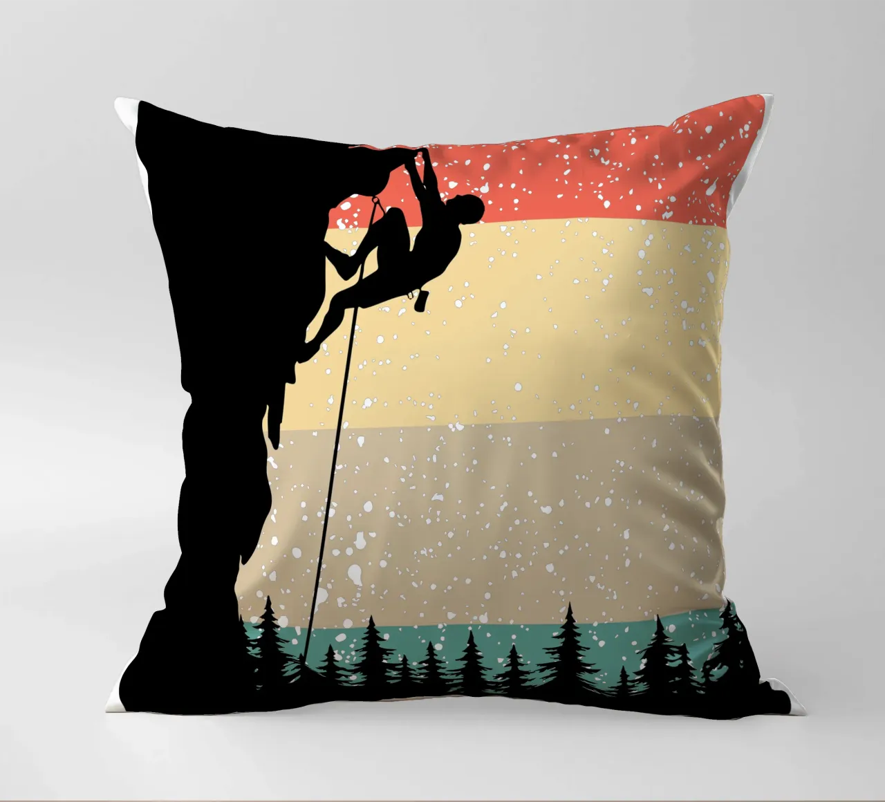 Arrampicata Retro design cuscino da vickeyroads