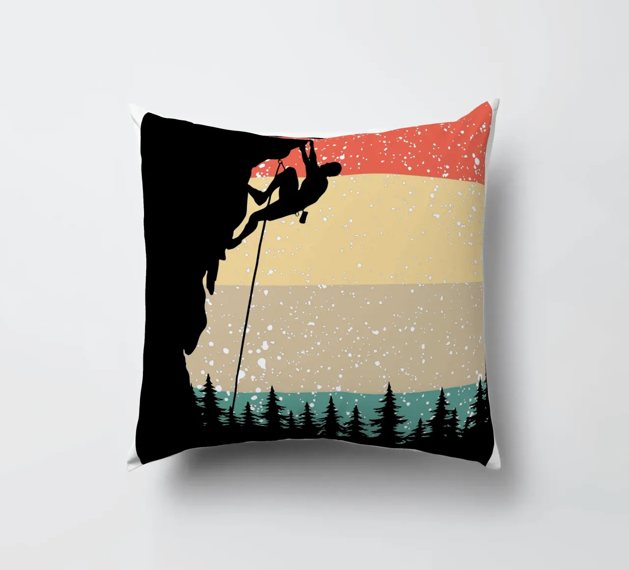 Arrampicata Retro design cuscino da vickeyroads