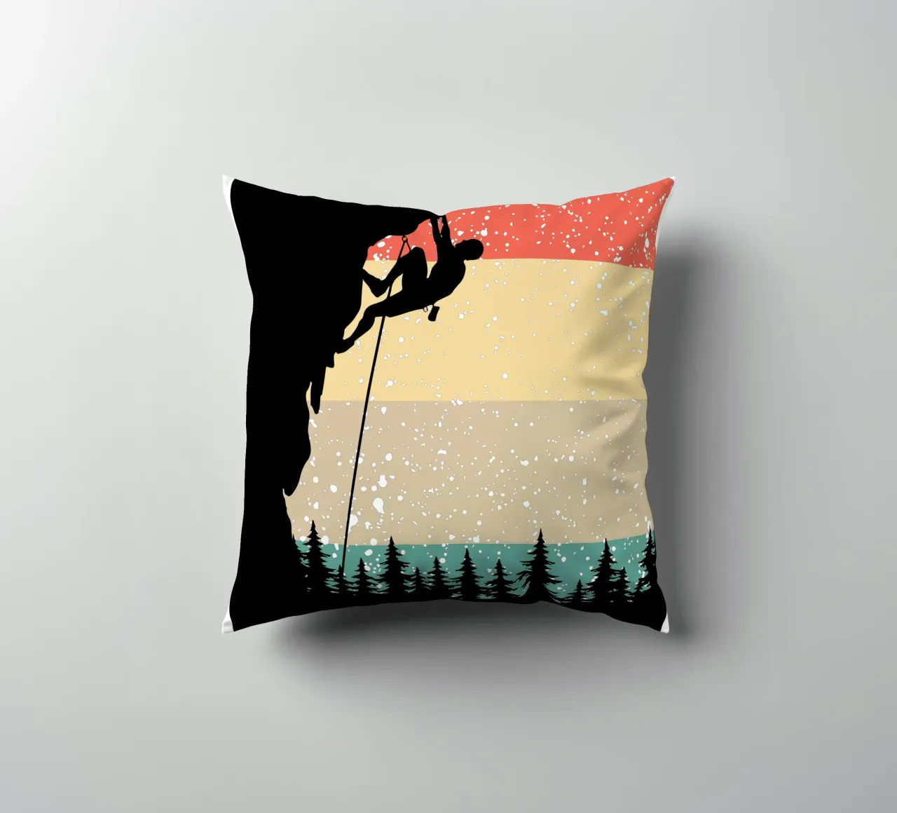 Arrampicata Retro design cuscino da vickeyroads