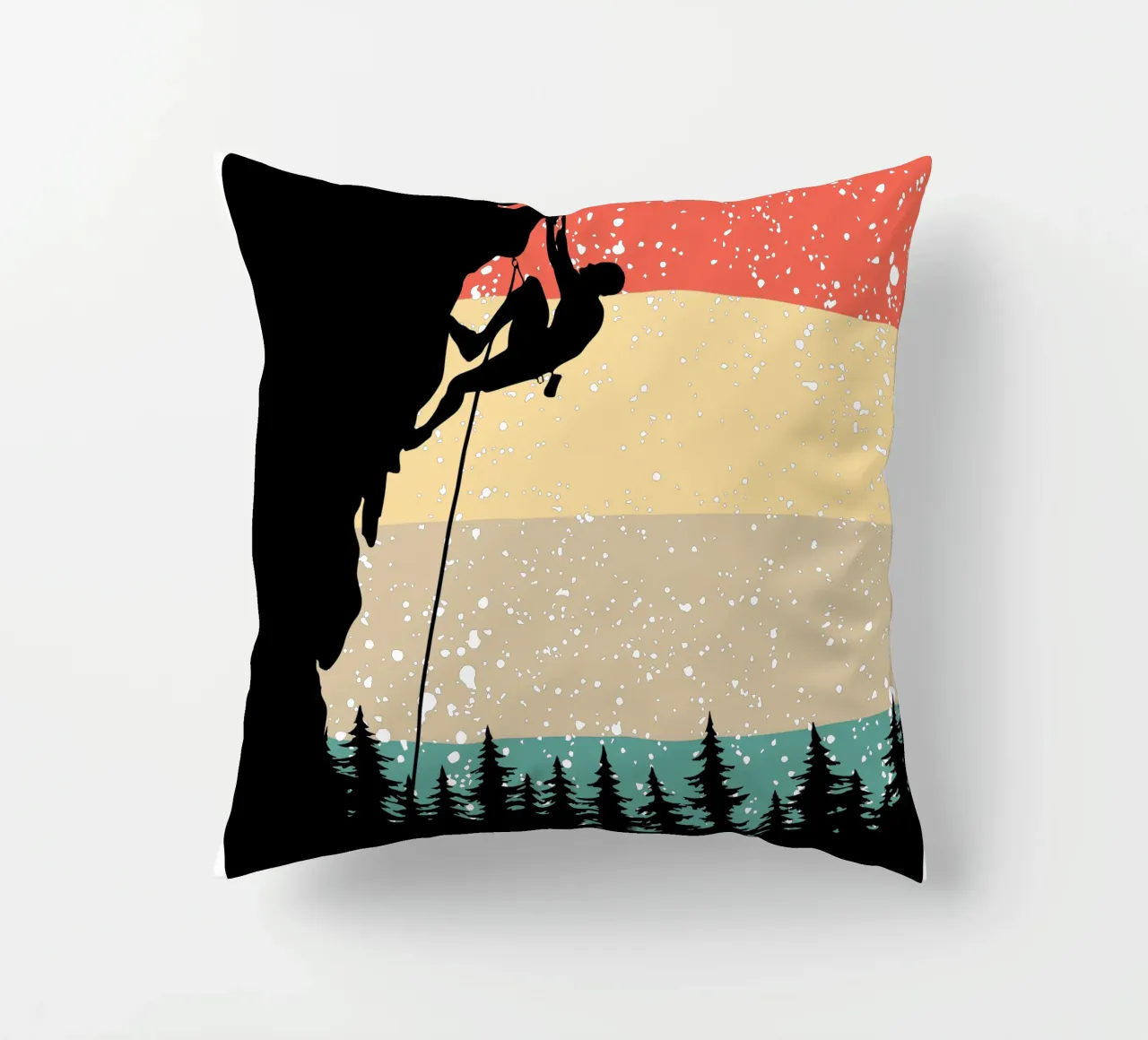 Arrampicata Retro design cuscino da vickeyroads