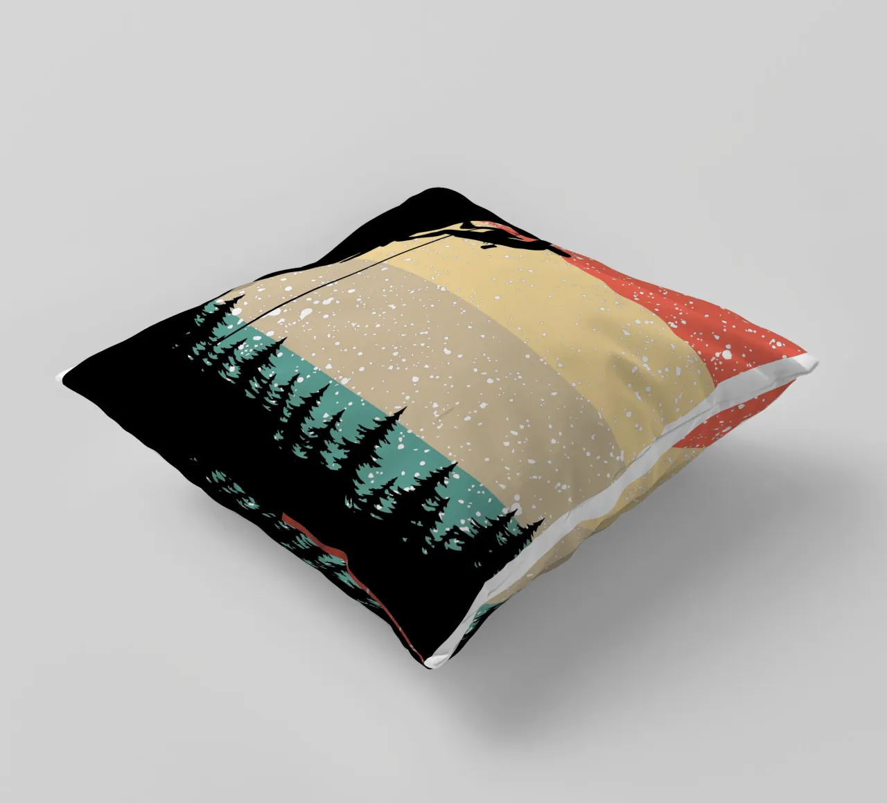 Arrampicata Retro design cuscino da vickeyroads