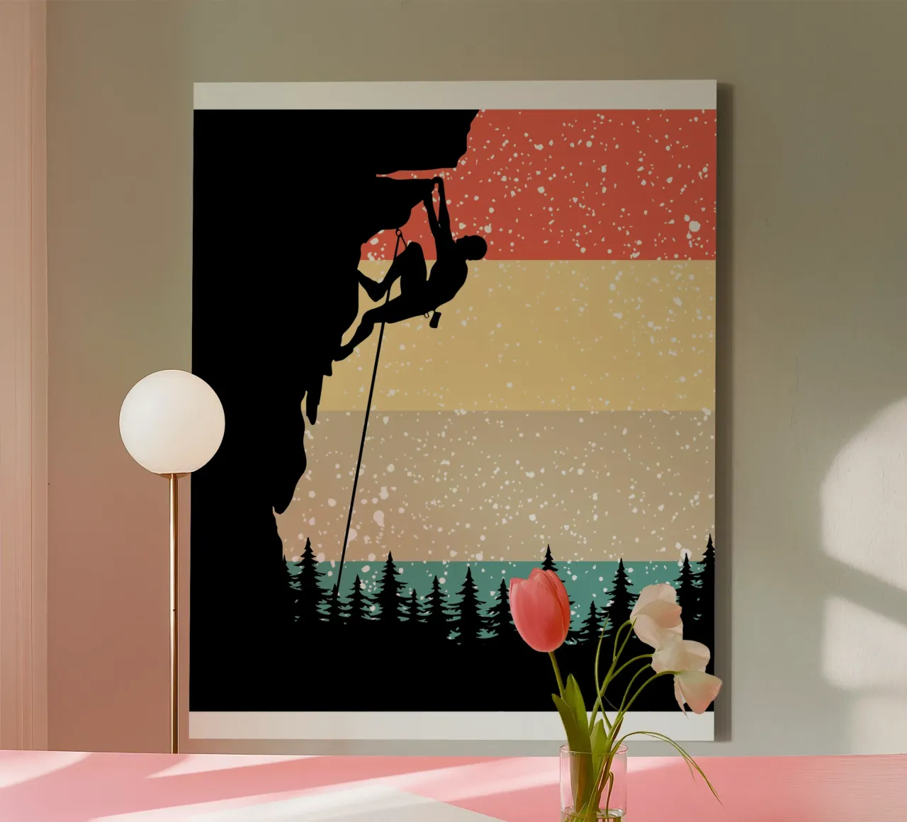 Arrampicata Retro design tela da vickeyroads