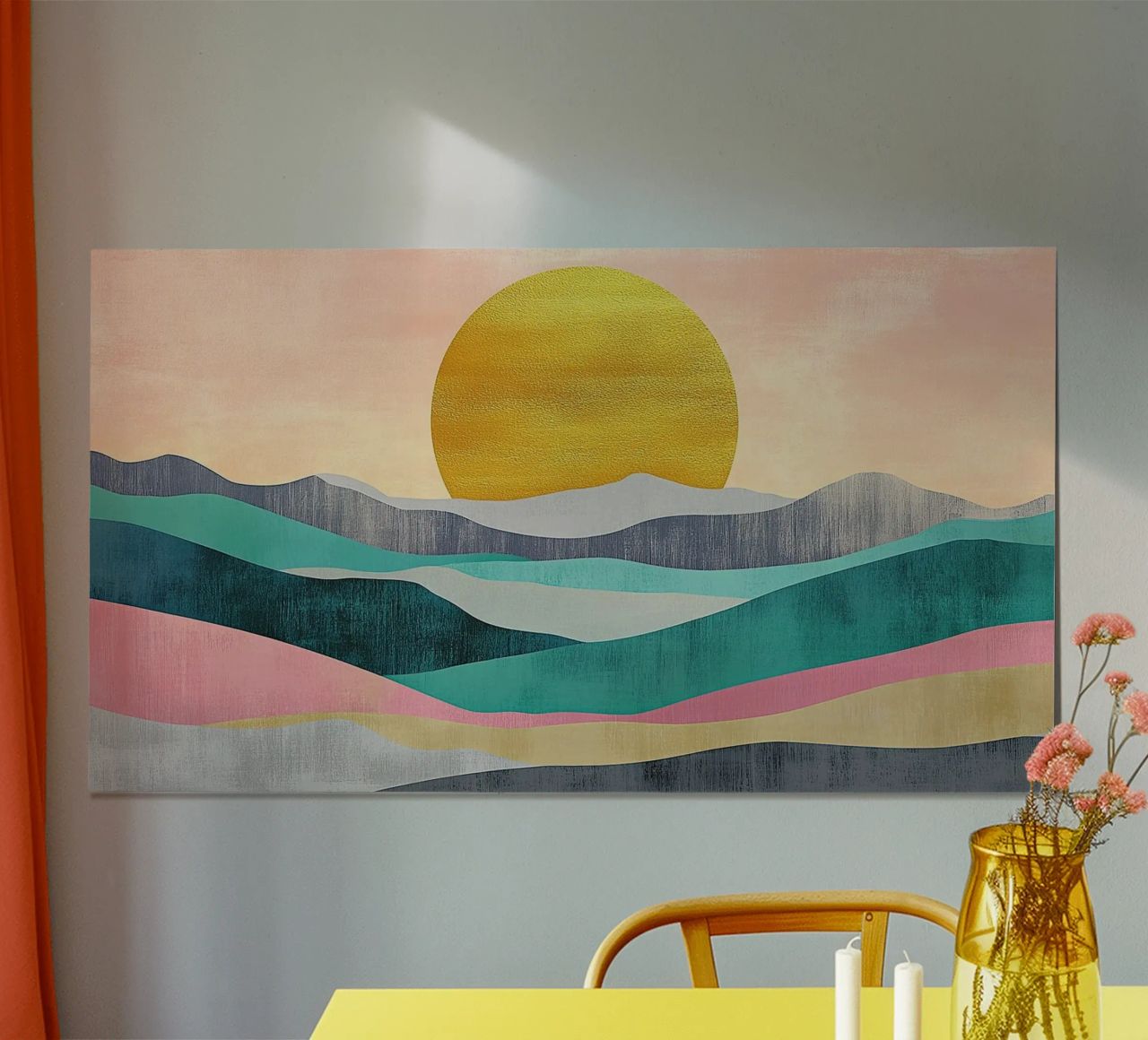 Warmth of the Rising Peaks poster by Niklas