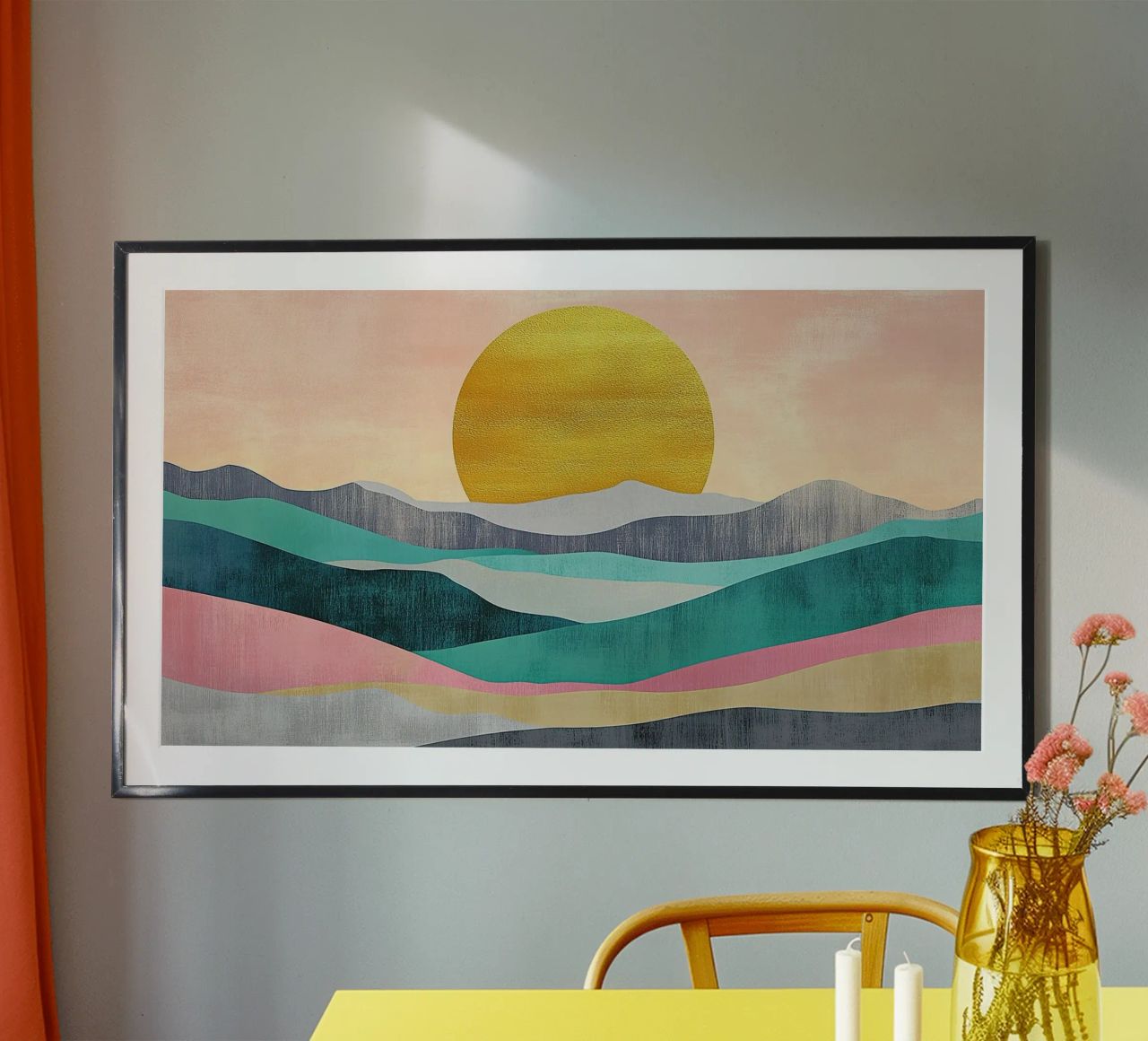 Warmth of the Rising Peaks poster by Niklas