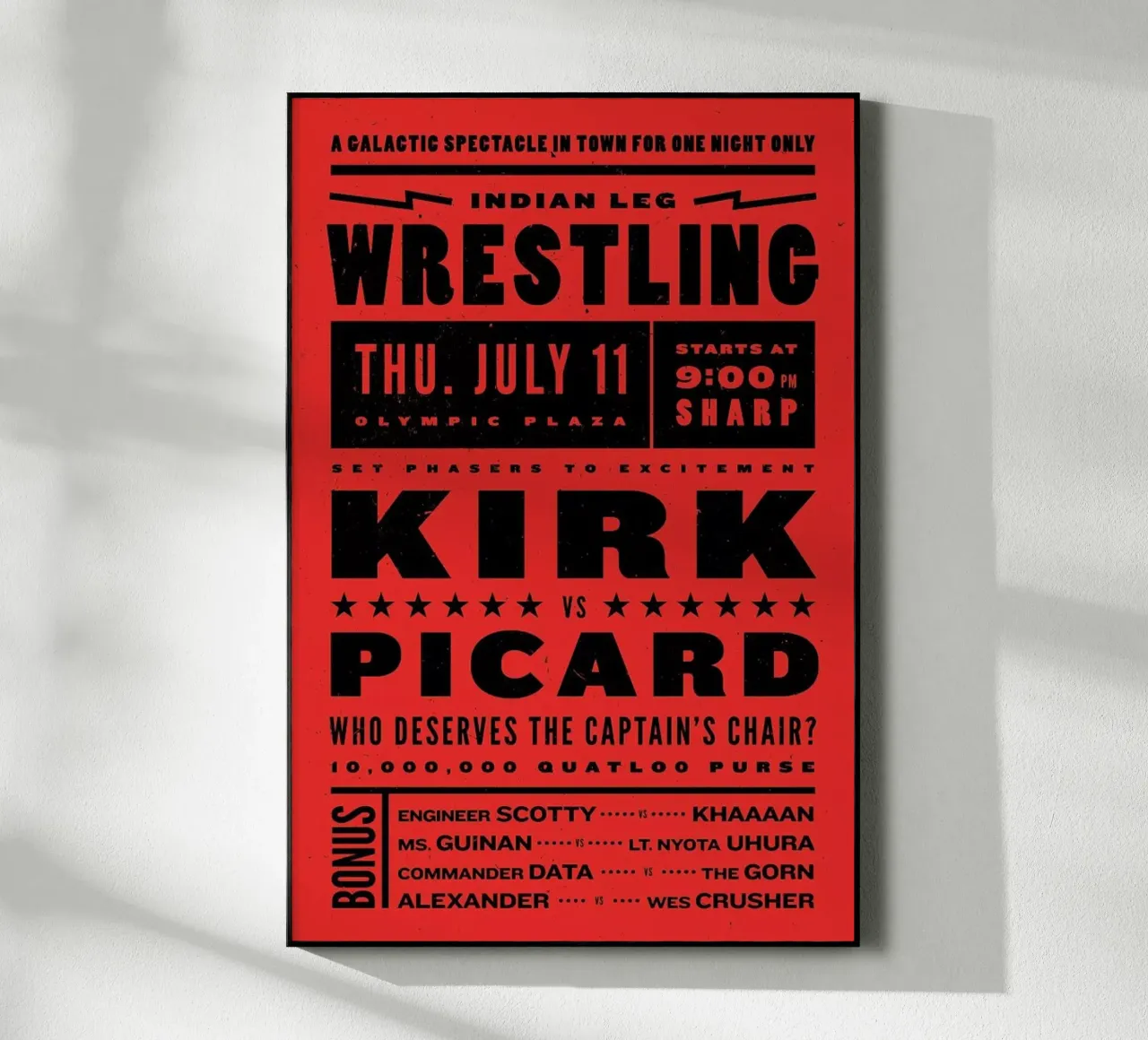 Wrestling plexiglass da Komboh