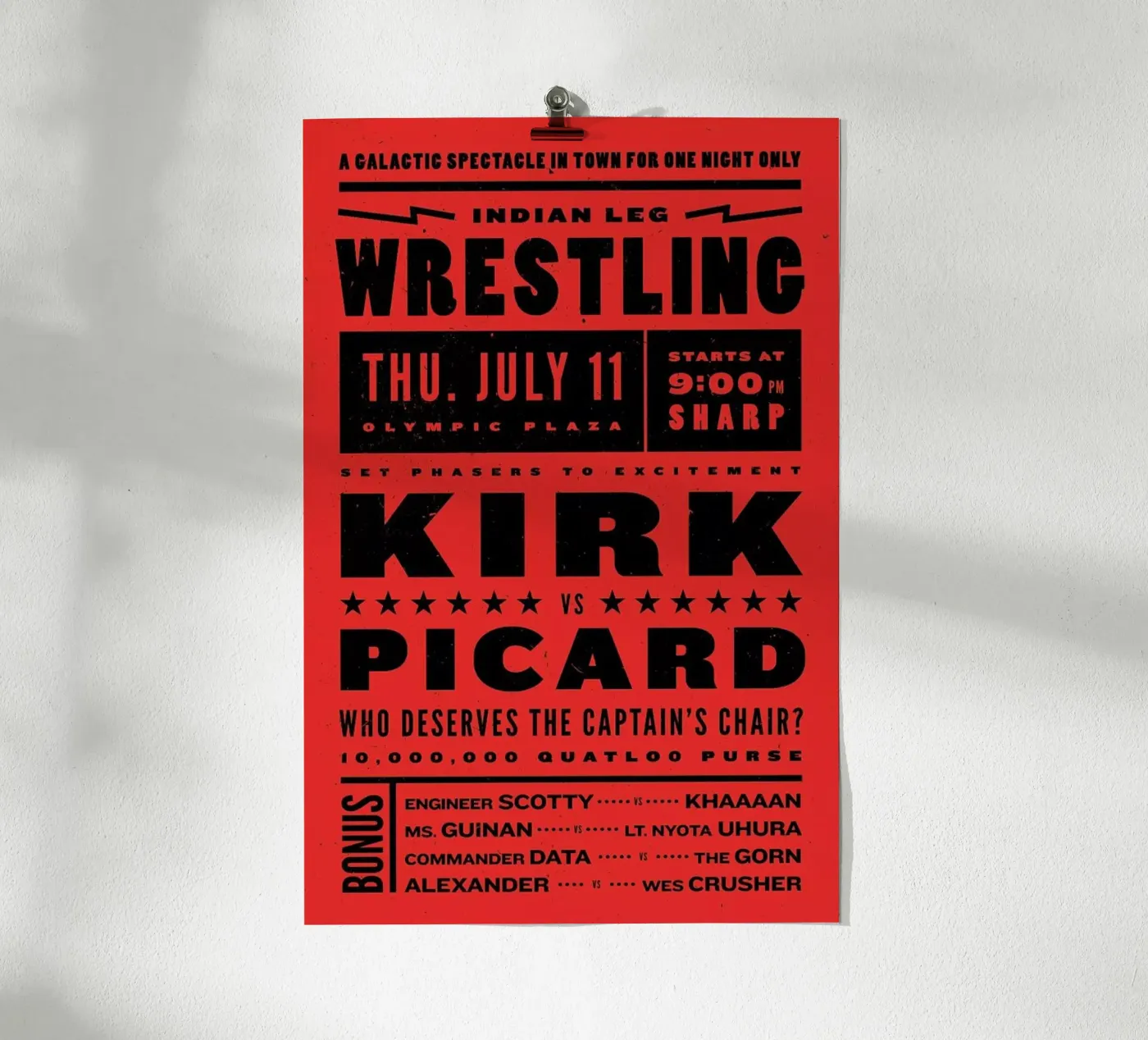 Wrestling poster da Komboh