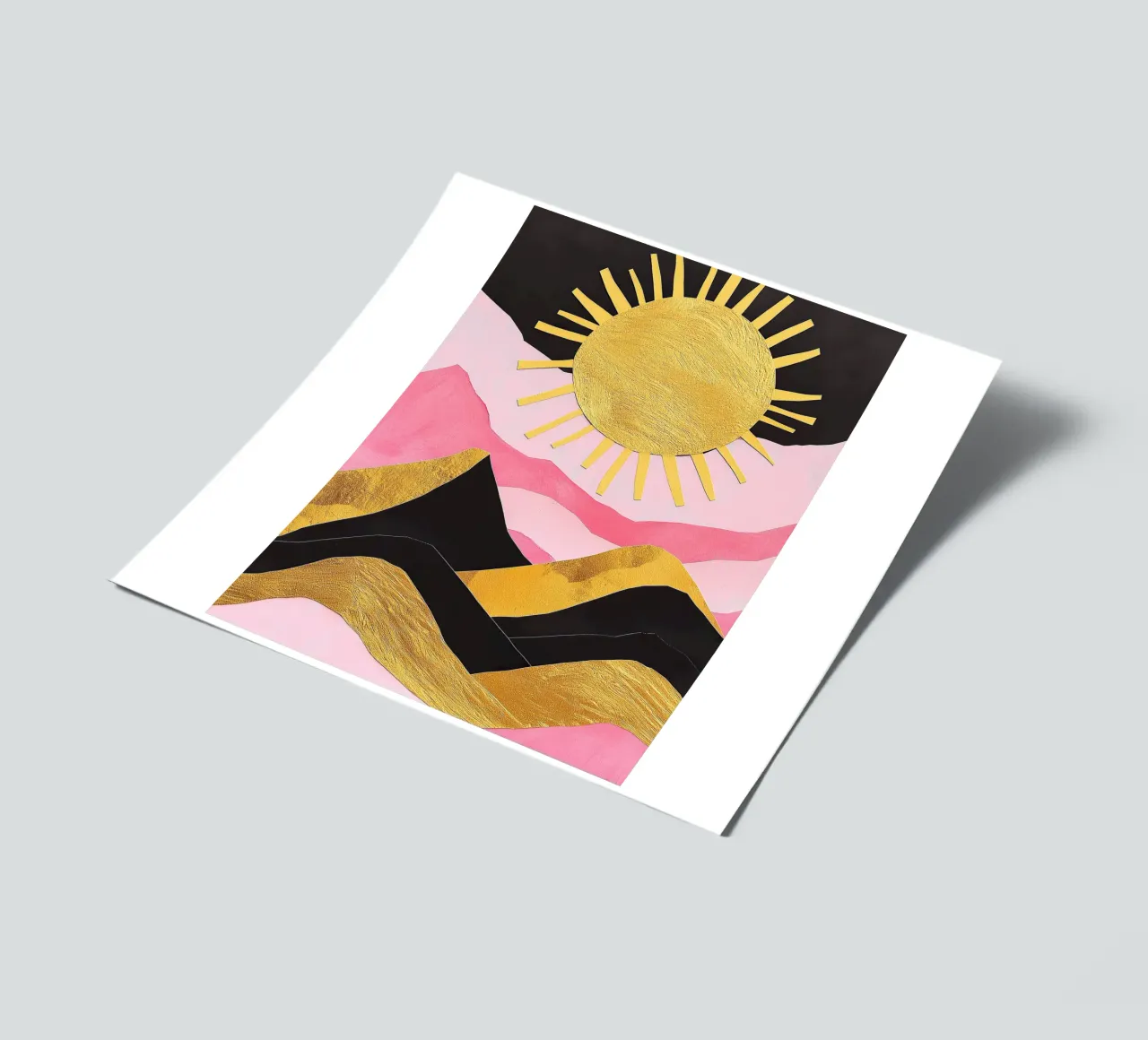 Mountain Majesty in Gold sticker sheet by Niklas