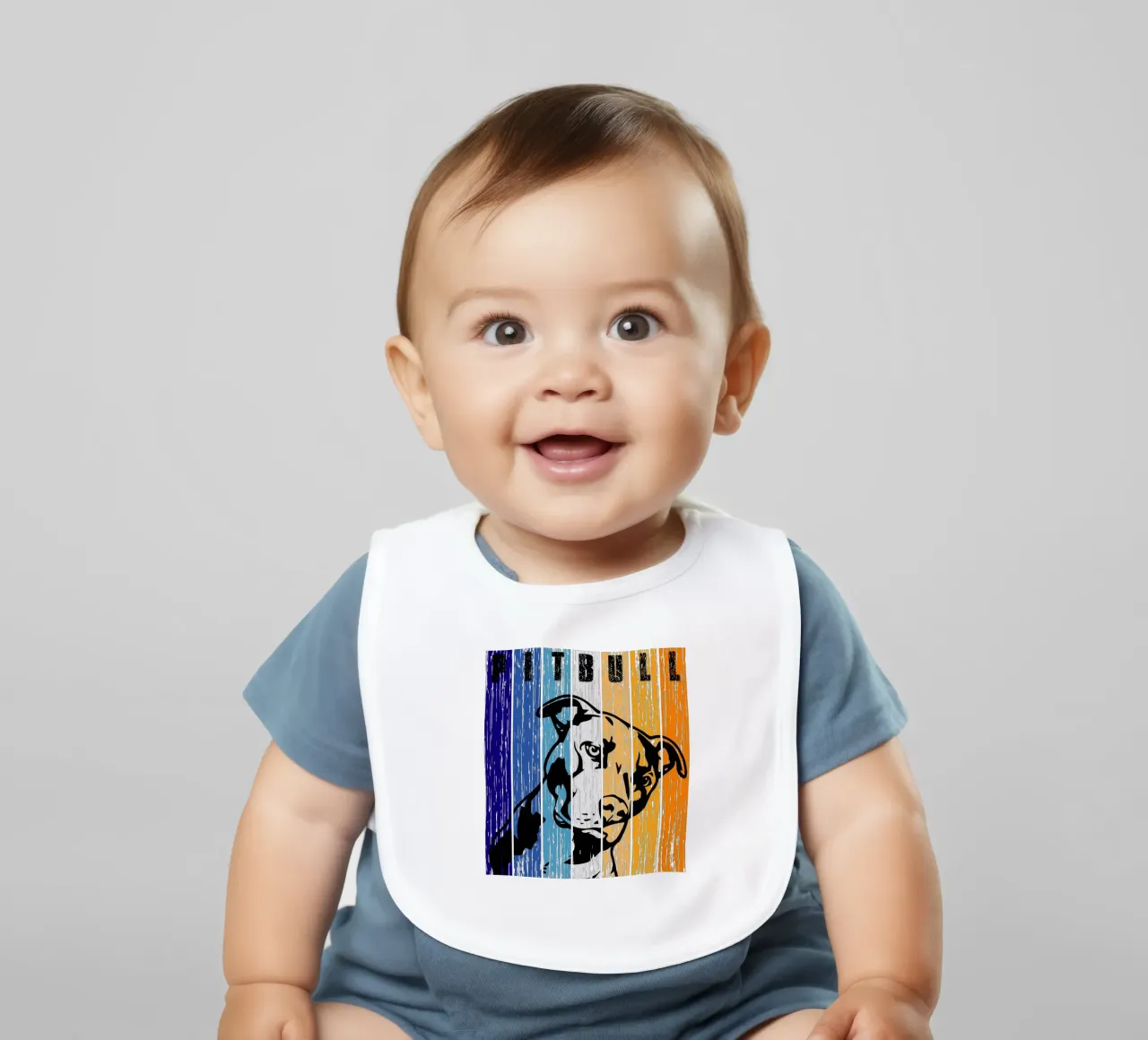 Pitbull Retro Design bavaglino da vickeyroads