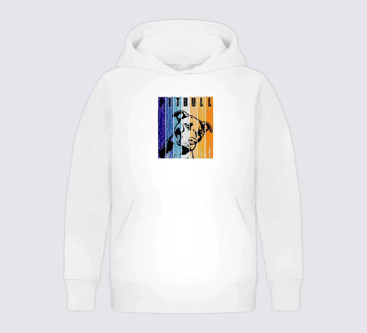 Pitbull Retro Design felpa bambino con cappuccio da vickeyroads