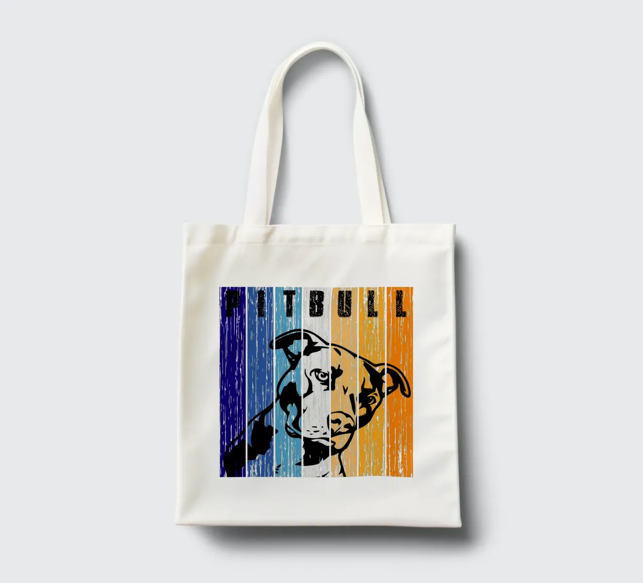 Pitbull Retro Design borsa in juta da vickeyroads