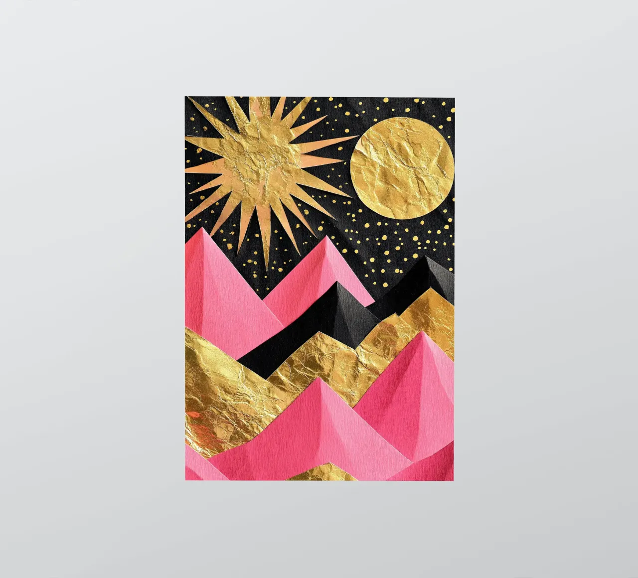 Golden Embrace of the Mountains sticker by Niklas