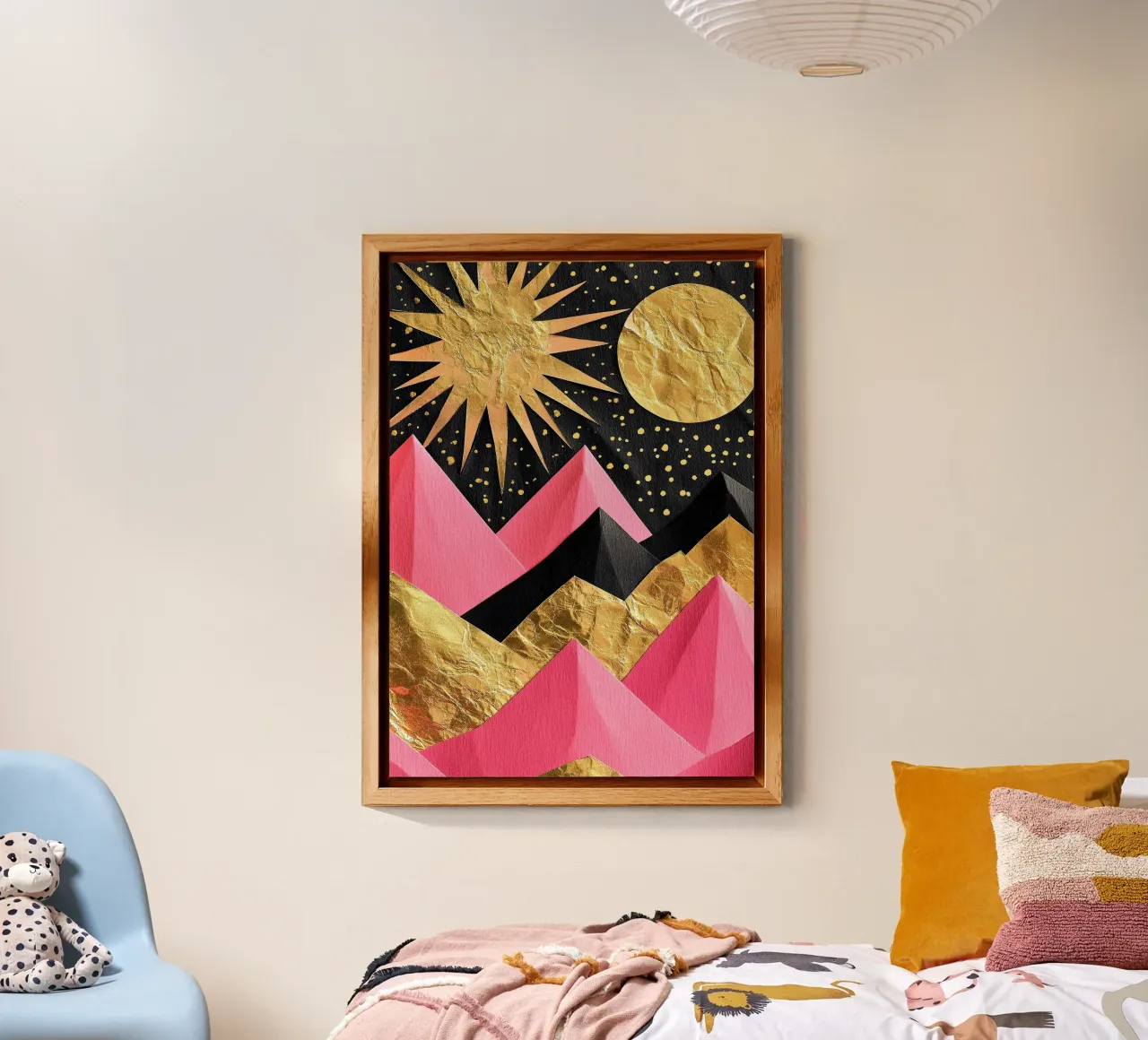 Golden Embrace of the Mountains alluminio dibond da Niklas
