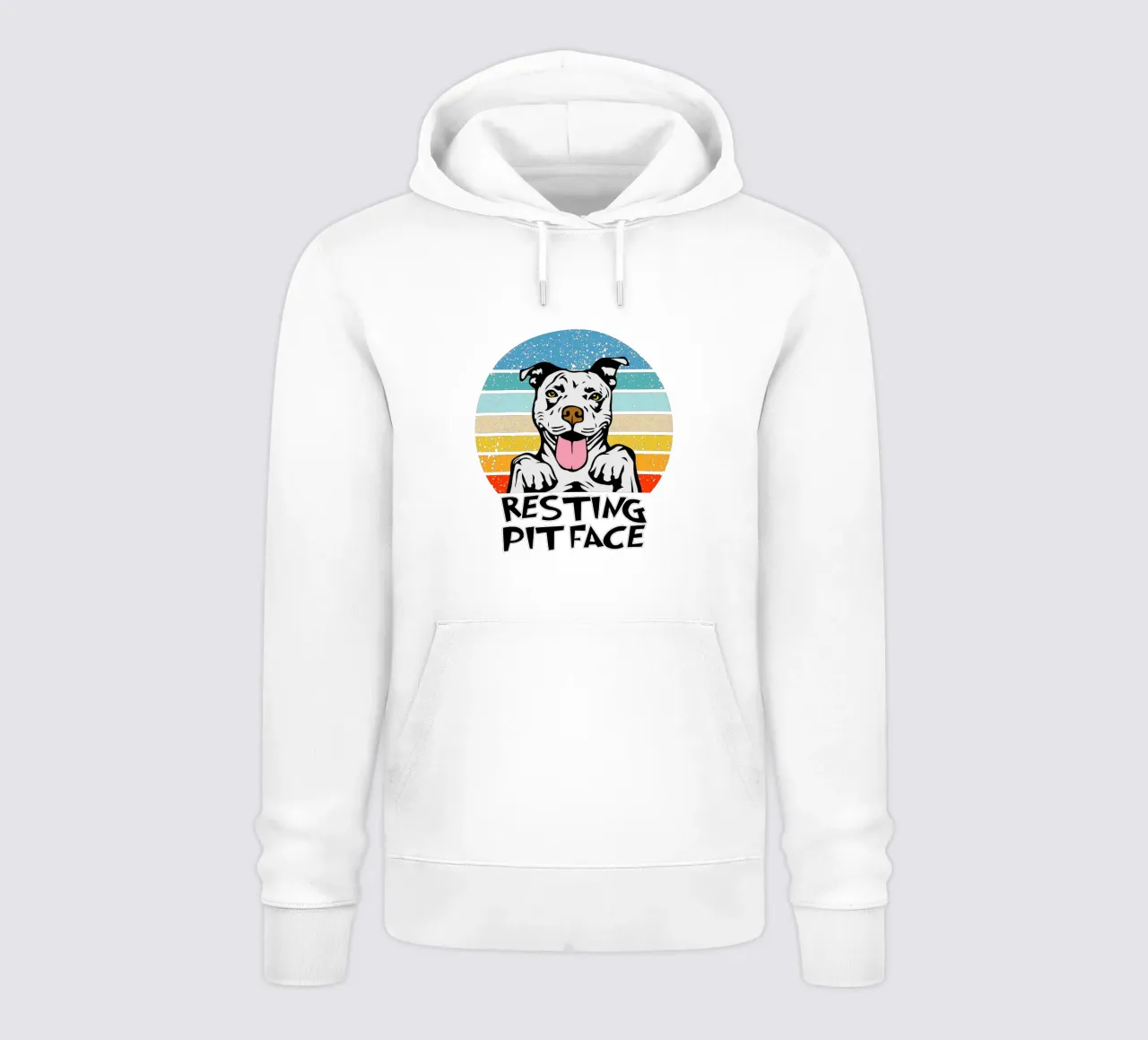 Design iconico del volto del pozzo a riposo felpa con cappuccio da vickeyroads