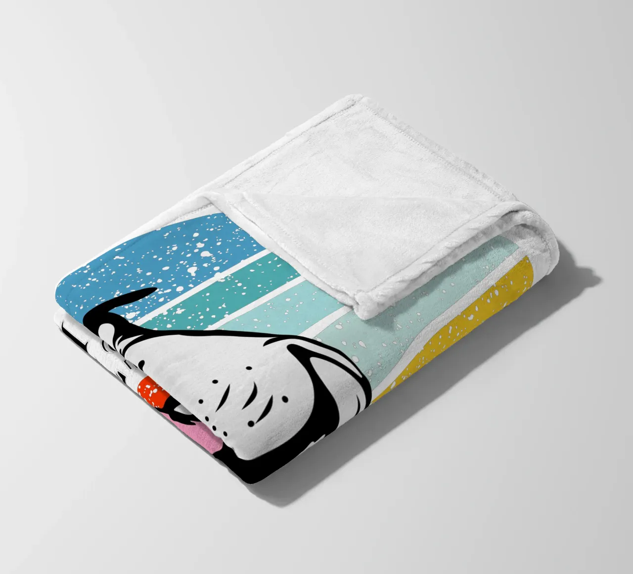 Fossa di riposo dal design retrò coperta in pile da vickeyroads