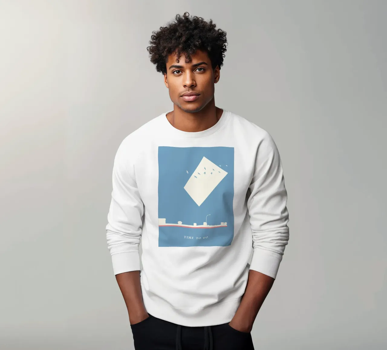 TIME TO GO felpa da natural neutral