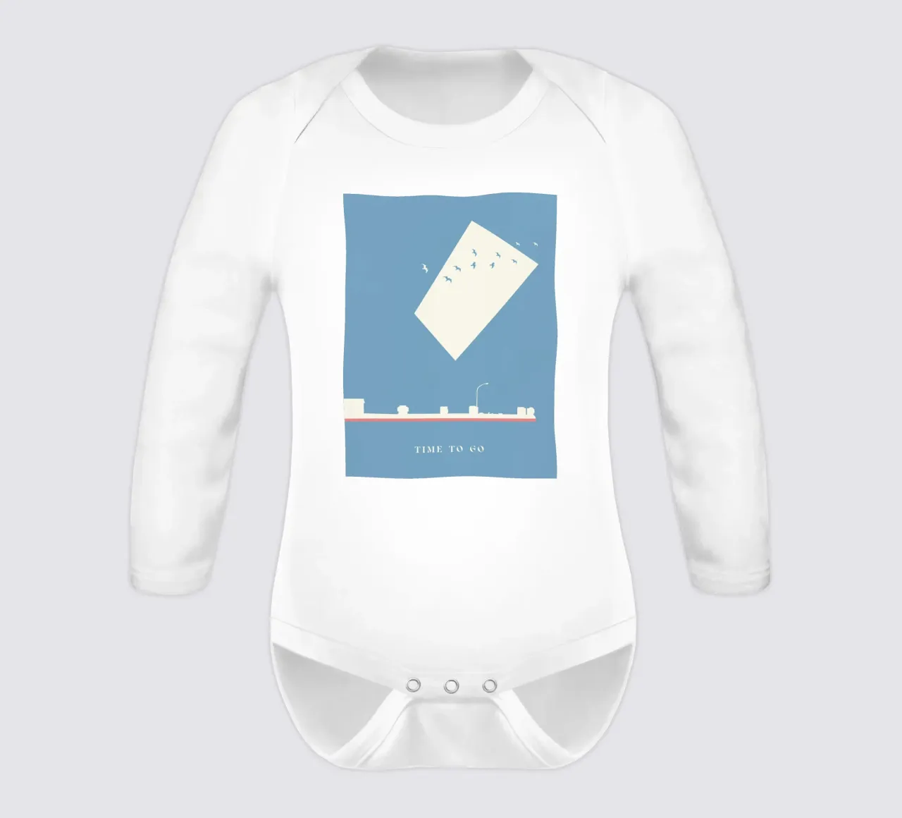 TIME TO GO body neonato maniche lunghe da natural neutral