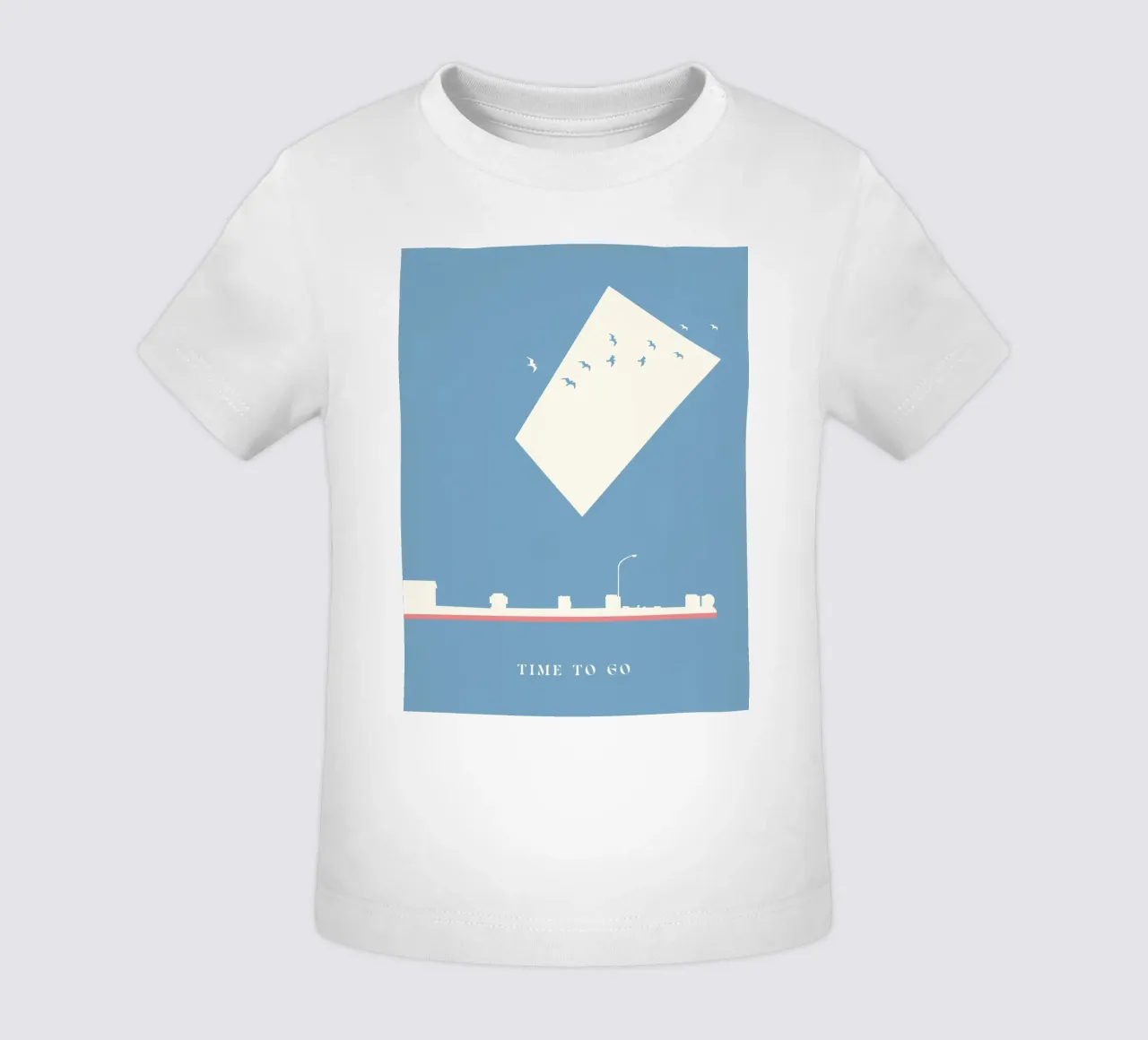 TIME TO GO maglietta neonato da natural neutral