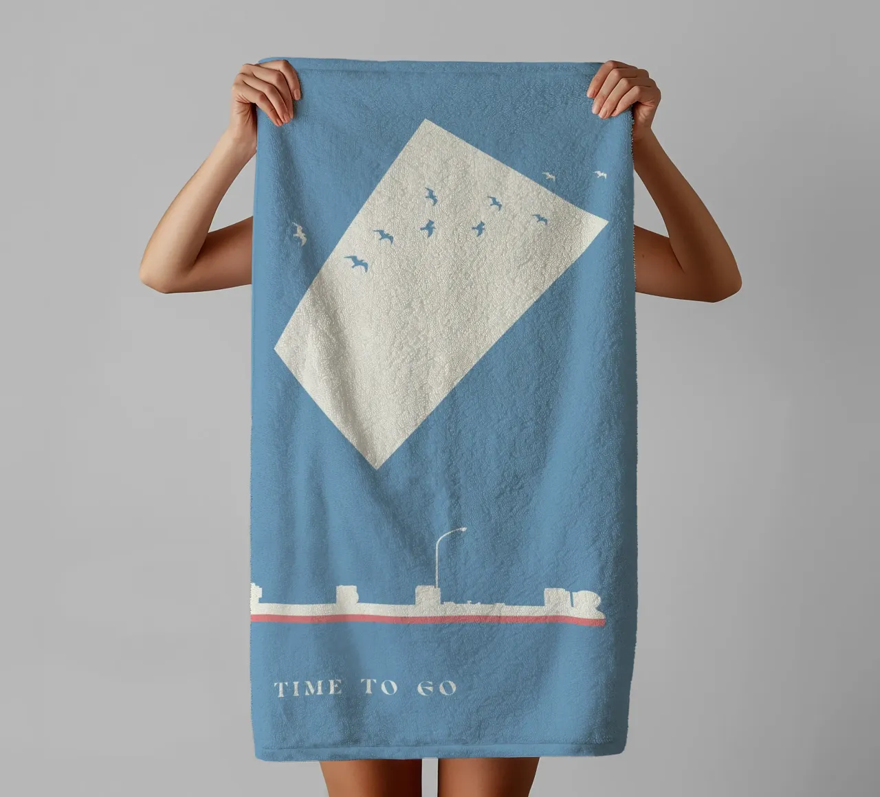 TIME TO GO asciugamano da bagno da natural neutral