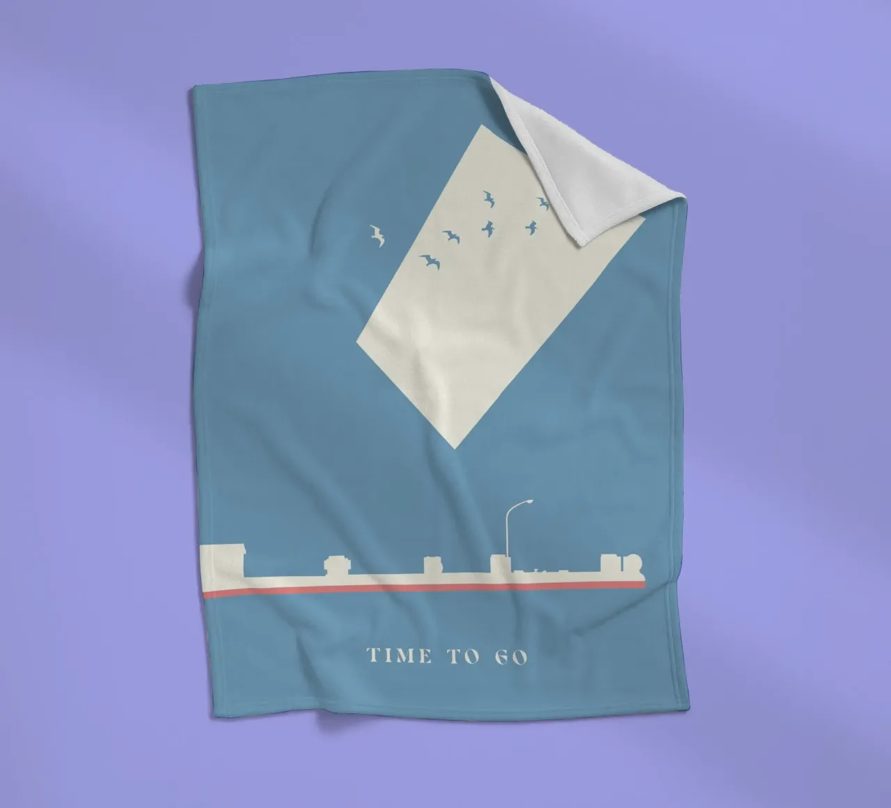 TIME TO GO coperta in pile da natural neutral