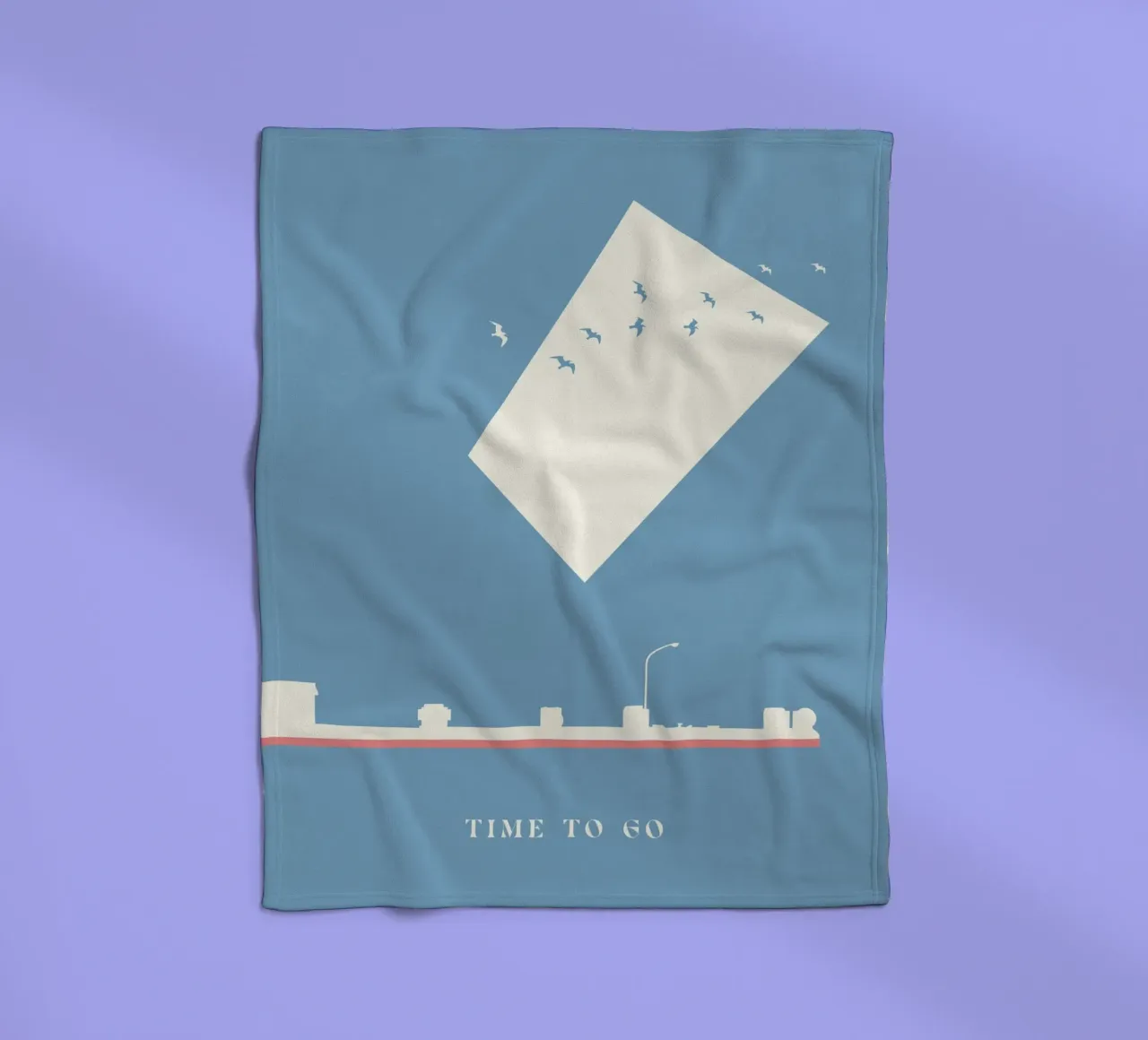 TIME TO GO coperta in pile da natural neutral