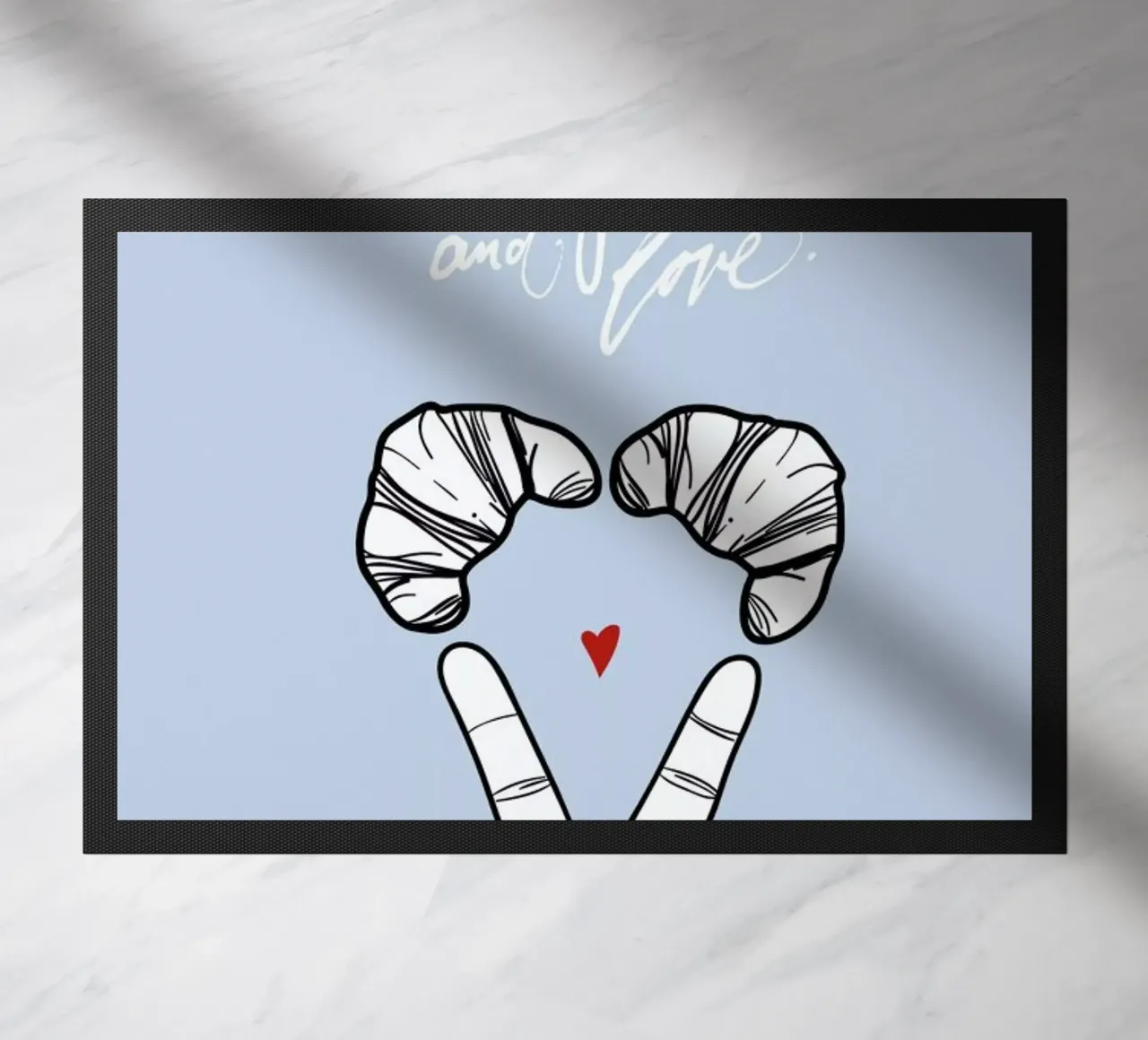 Pray Paris deurmat van Waltraud Rieken